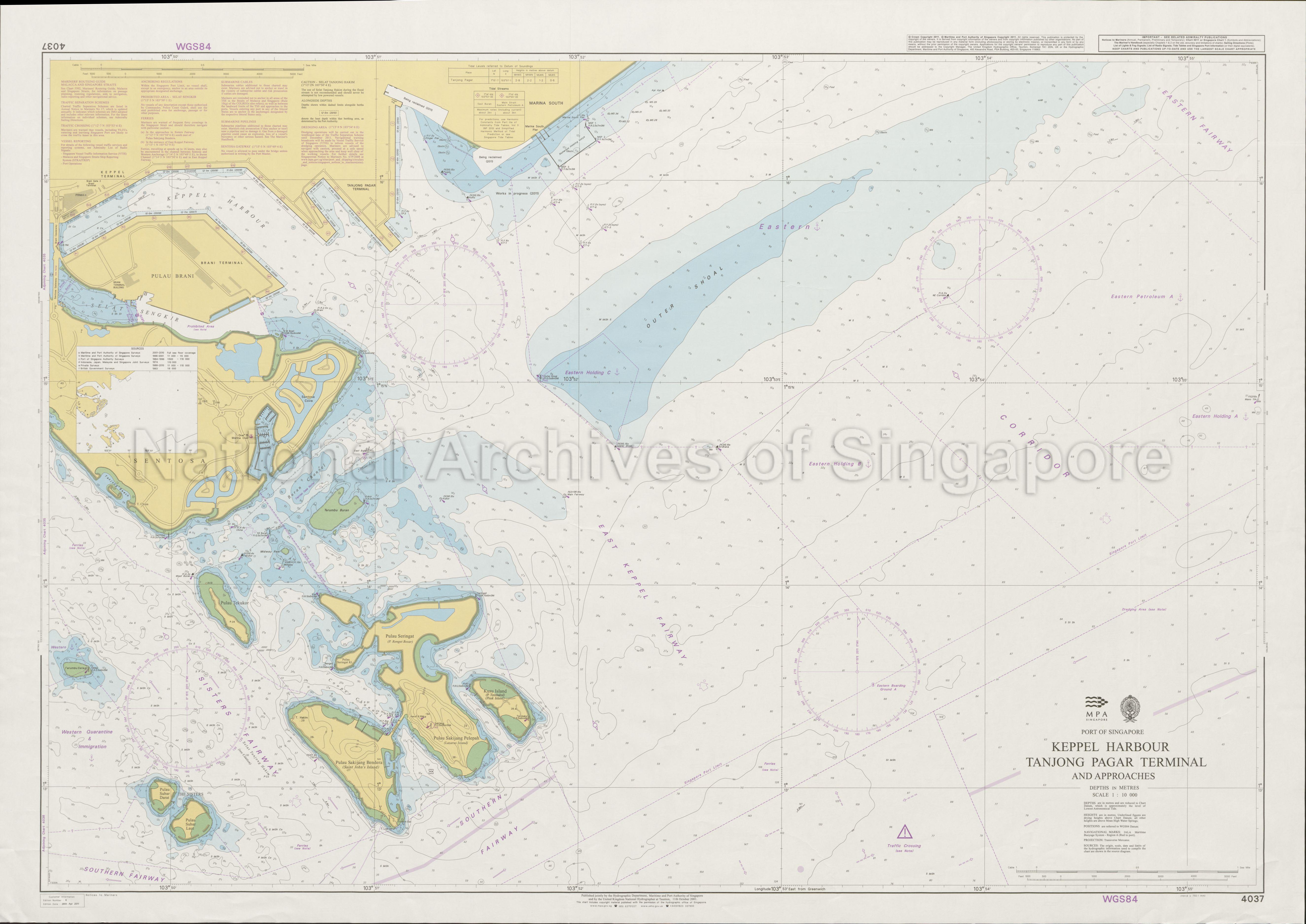 Keppel Harbour Tanjong Pagar Terminal And Approaches