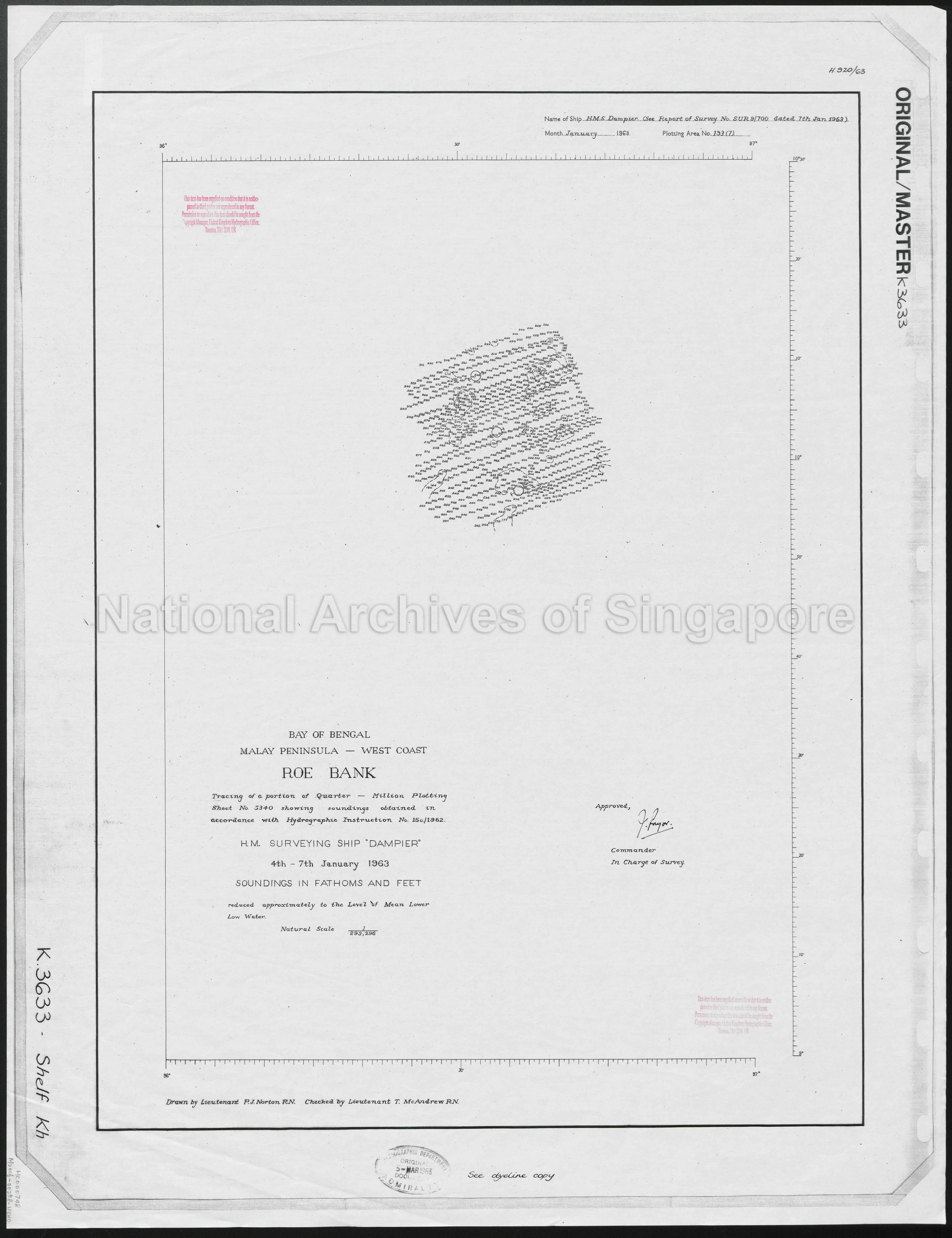 Bay of Bengal.  Malay Peninsula - West Coast