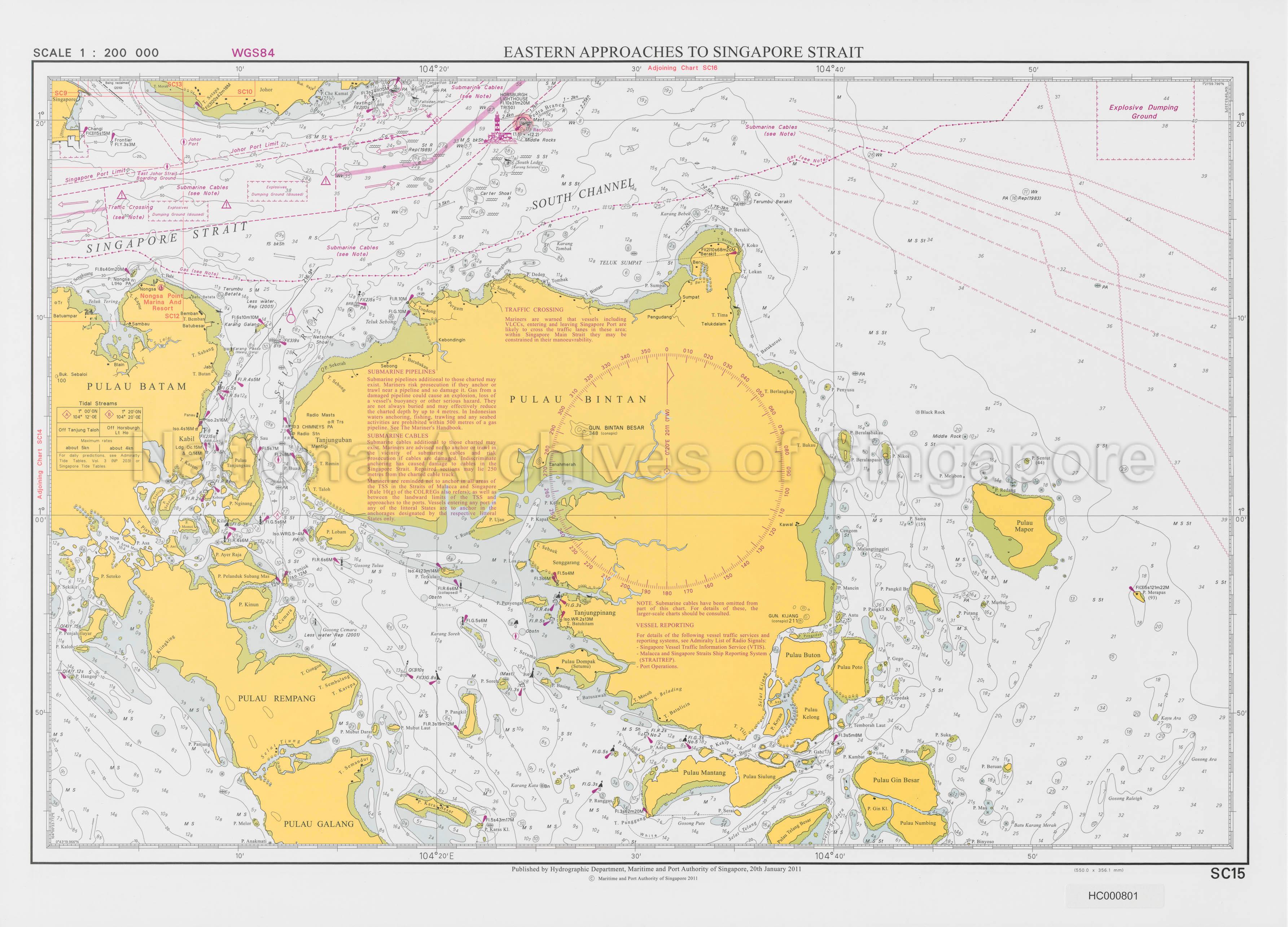 Eastern Approaches To Singapore Strait