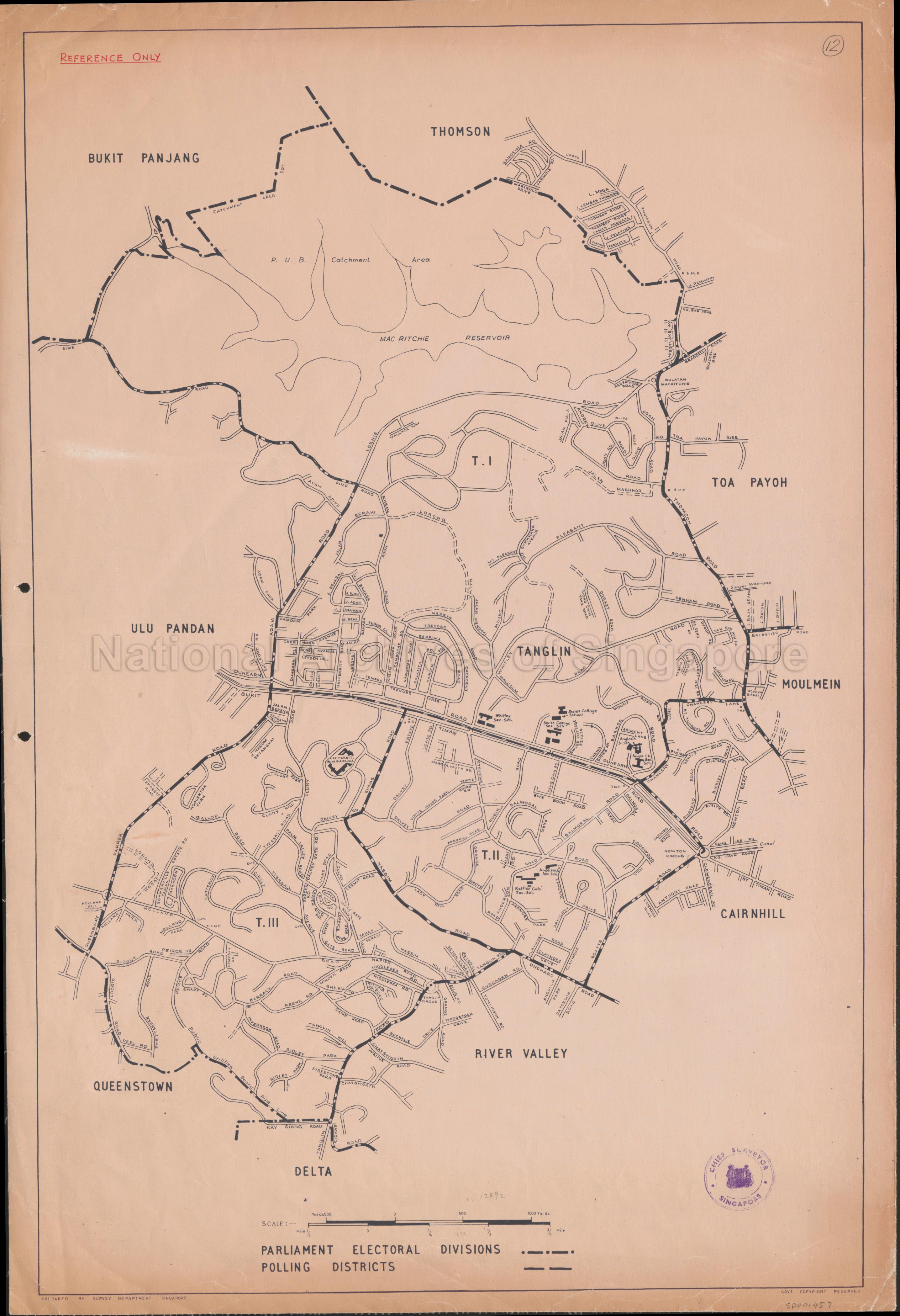 The Singapore Parliament election, 1968: Tanglin
