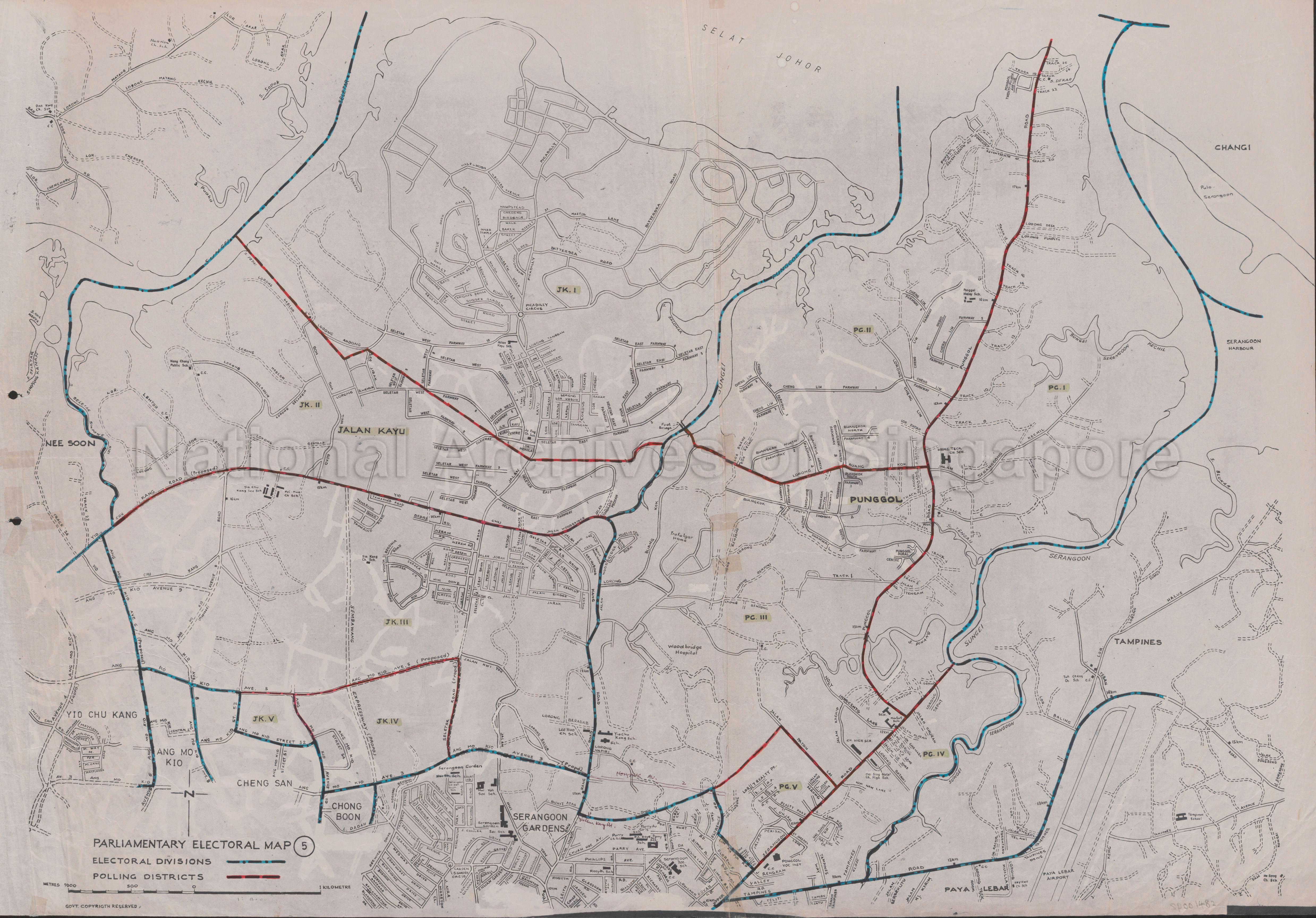 Parliamentary electoral Map (5): Jalan Kayu and Punggol