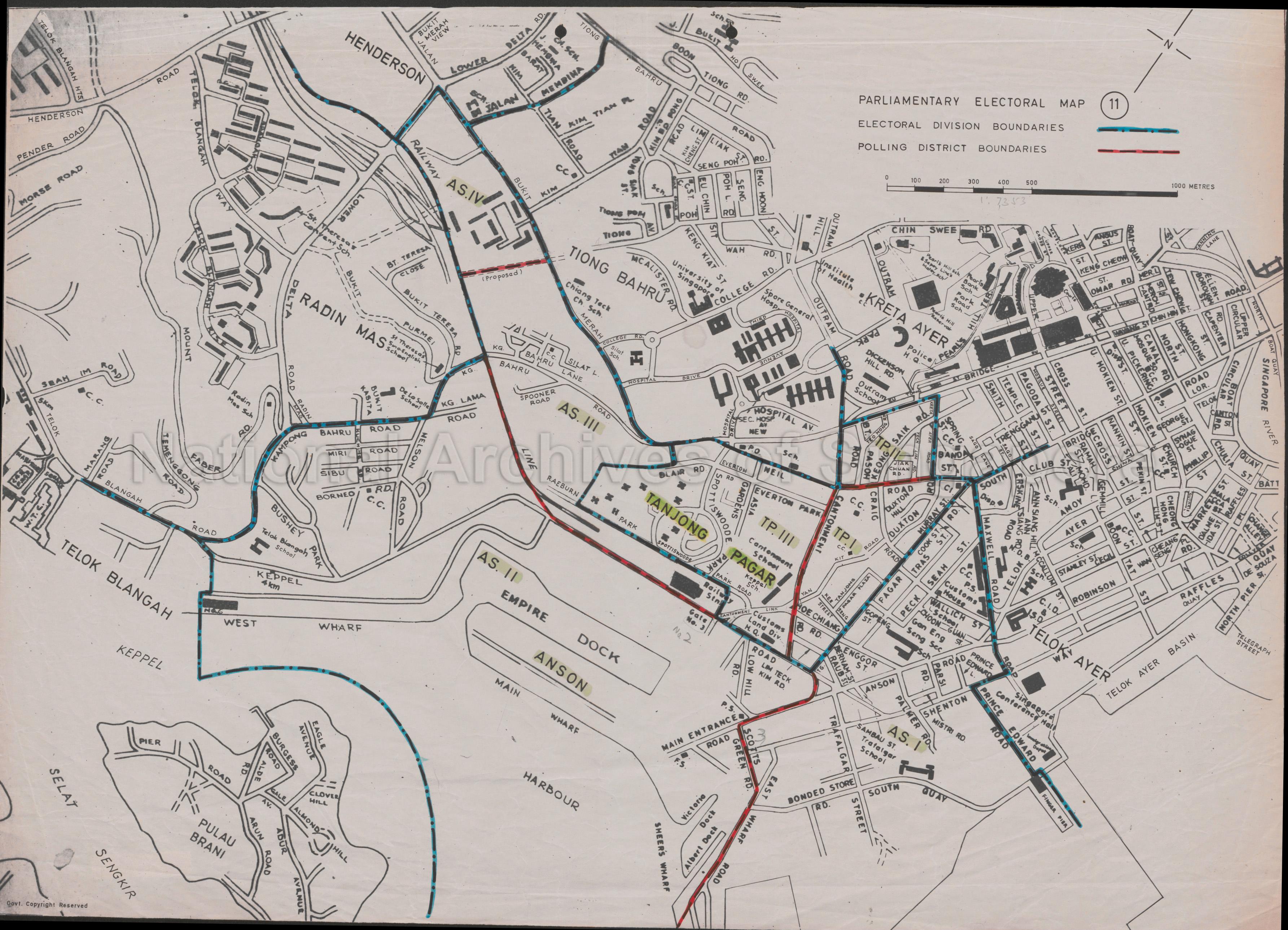 Parliamentary electoral Map (11): Anson and Tanjong Pagar