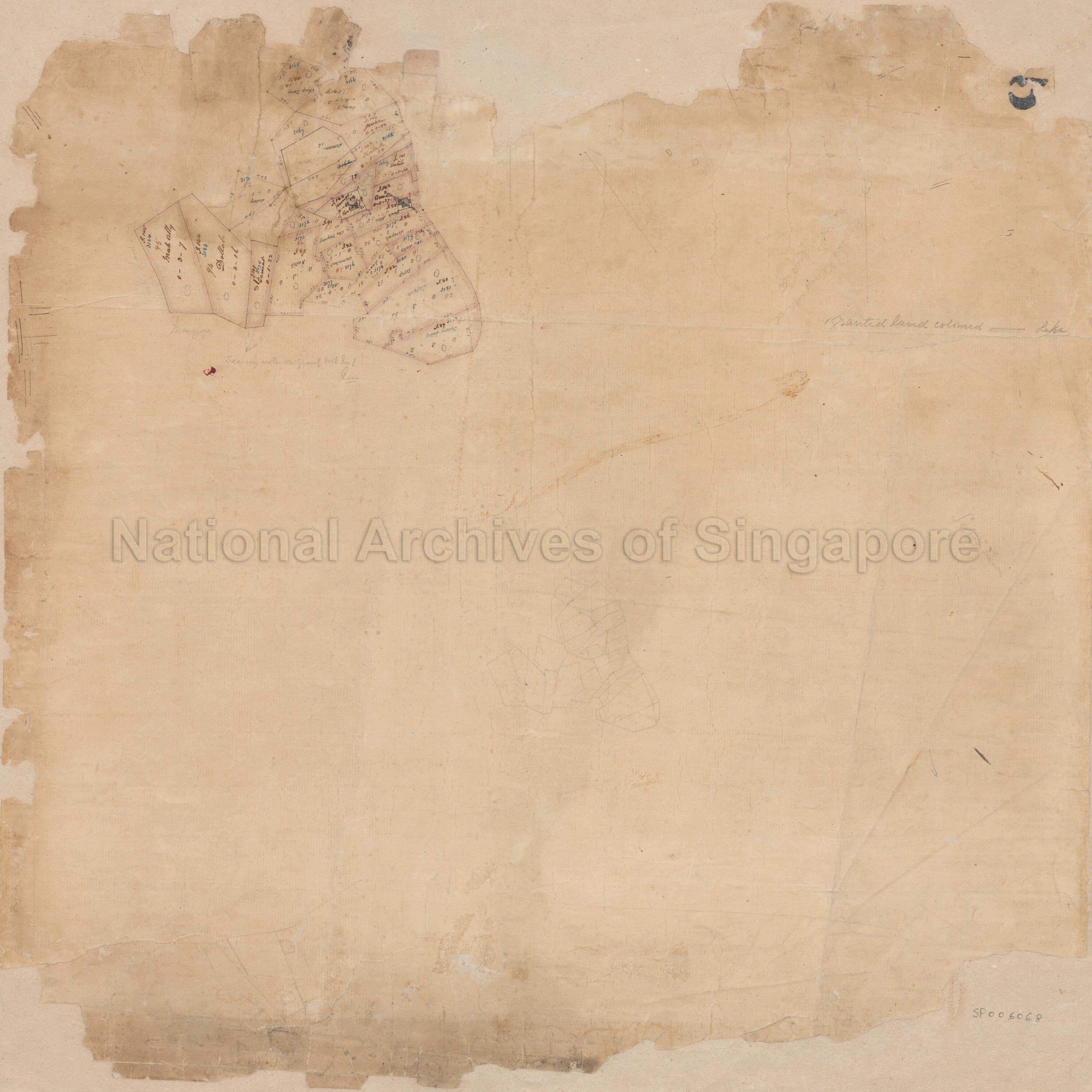 Land divisions at an unknown location in Singapore