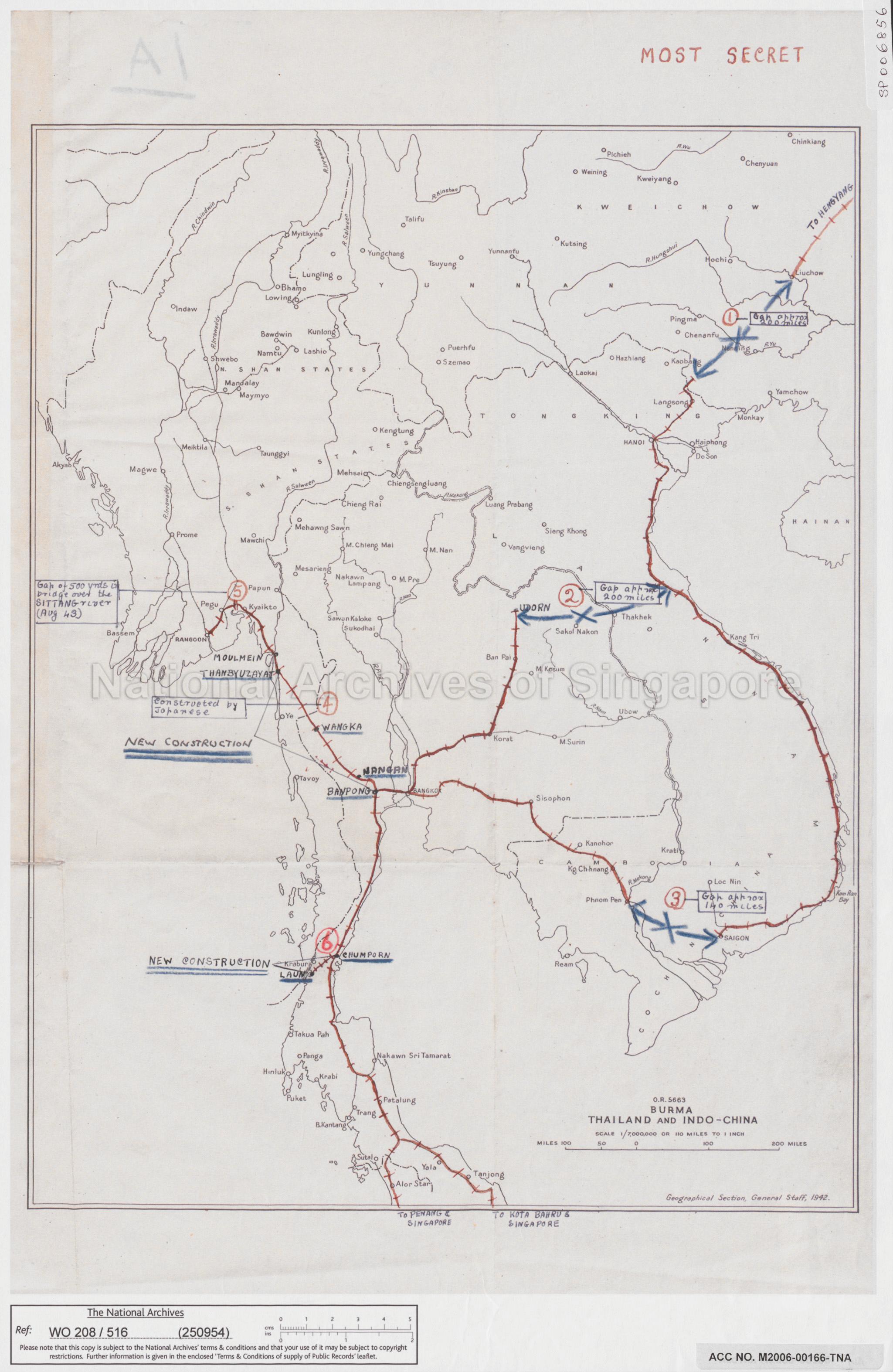O.R. 5663 Burma Thailand And Indo-China