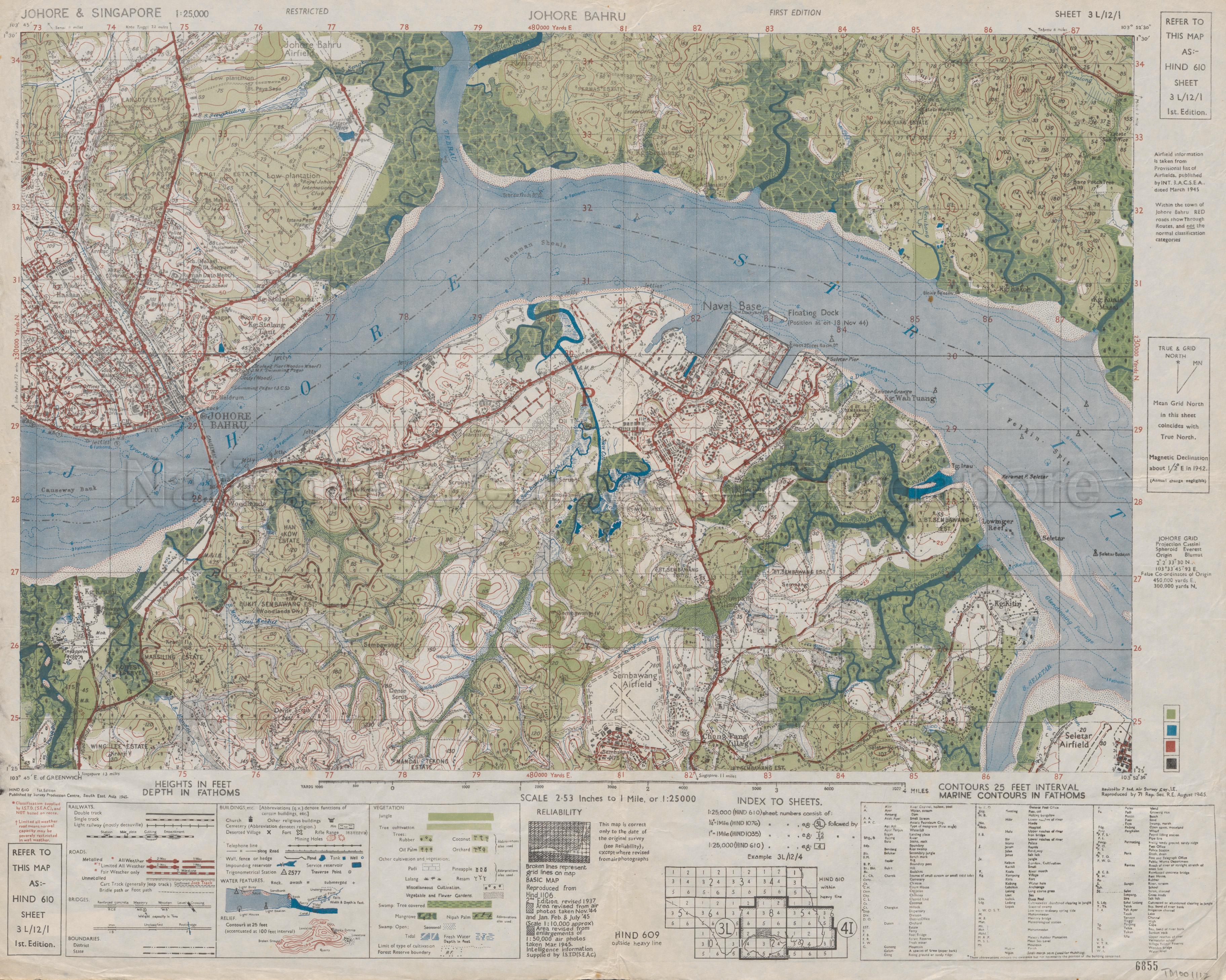 Johore and Singapore. Johore Bahru