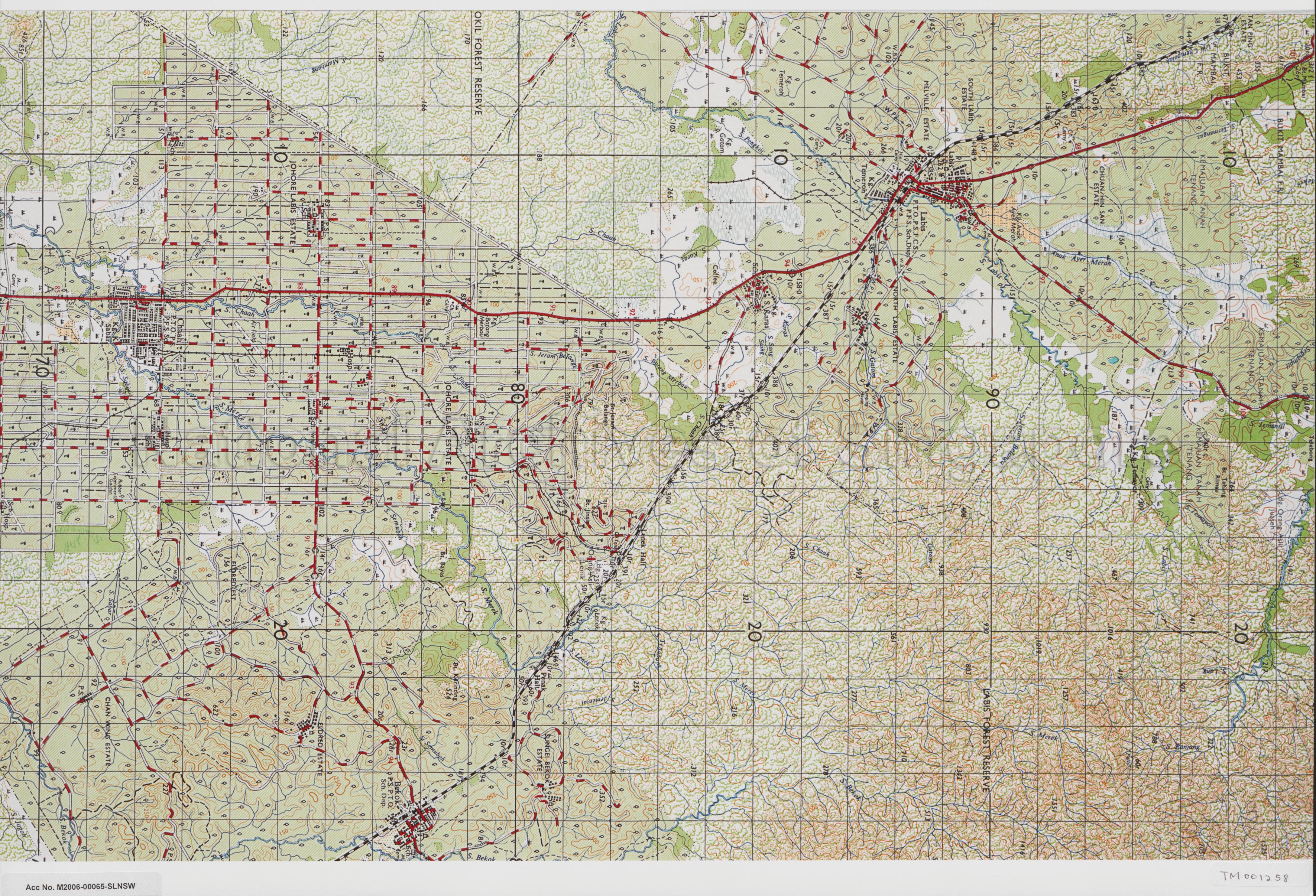 Malaysia Map Extracts: Labis