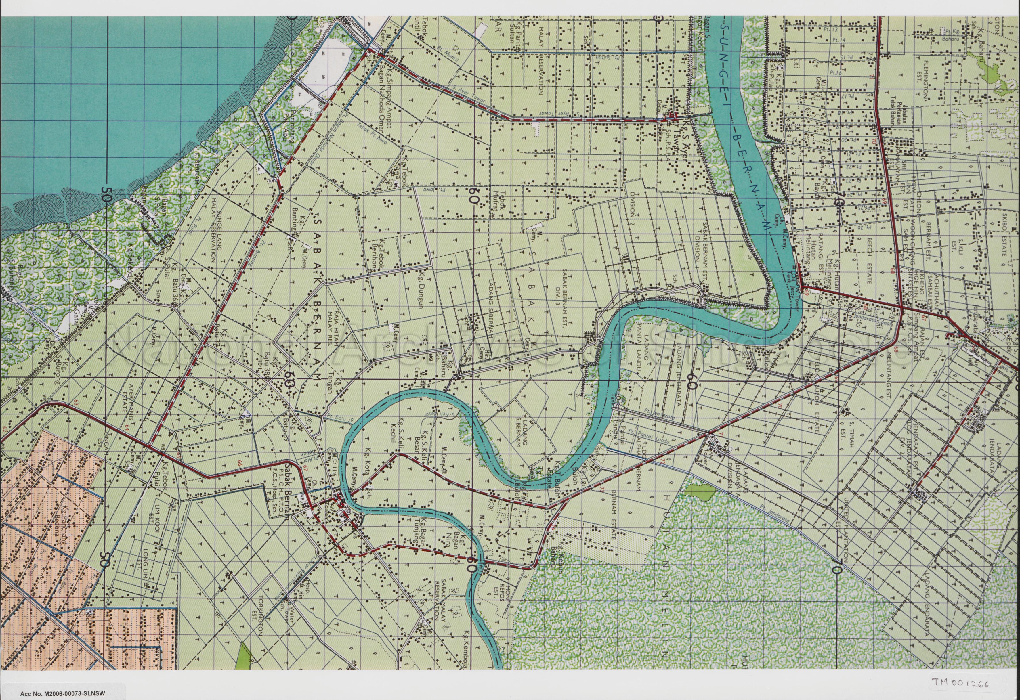 Malaysia Map Extracts: Sabak,  Sabak Bernam