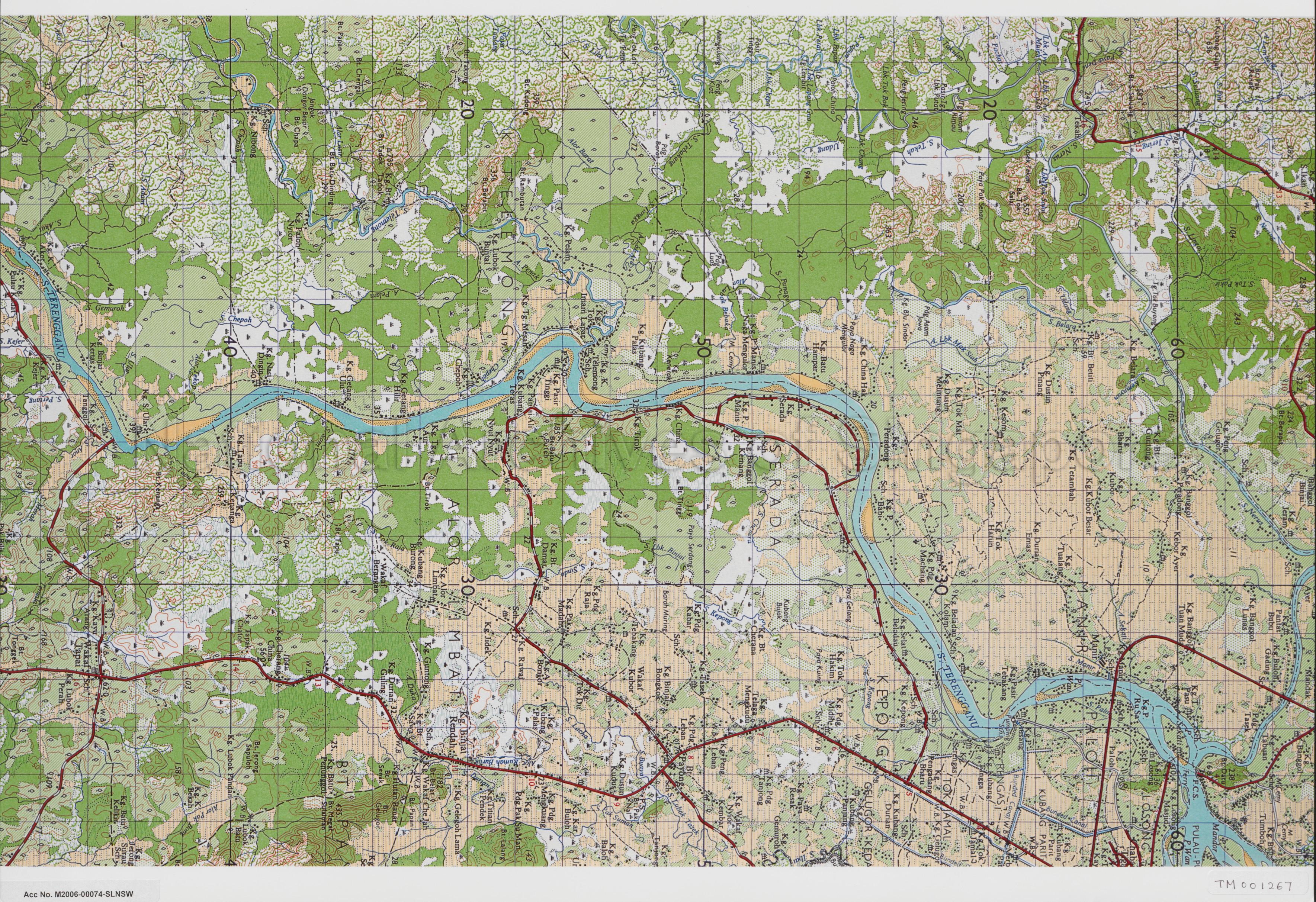 Malaysia Map Extracts: Kepong, Serada, Kuala Telemong, Alor  …