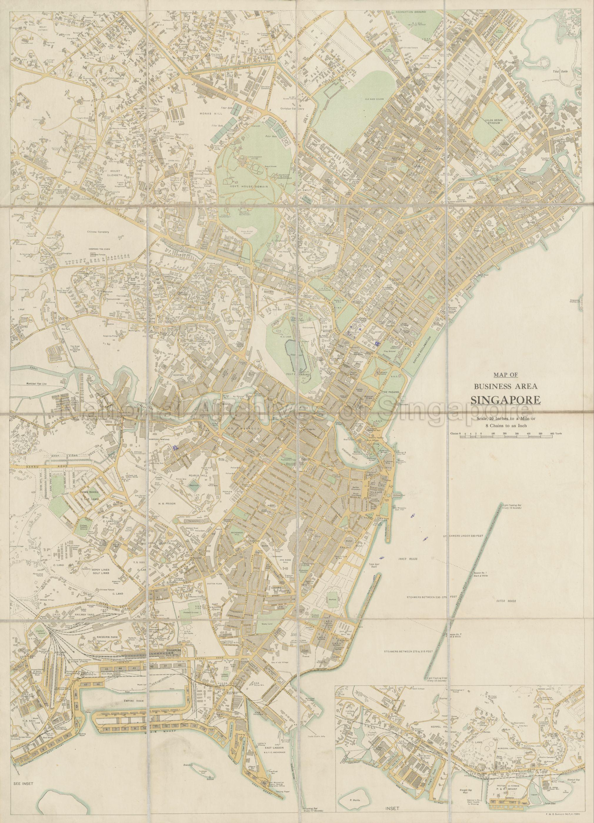 Map of Business Area, Singapore