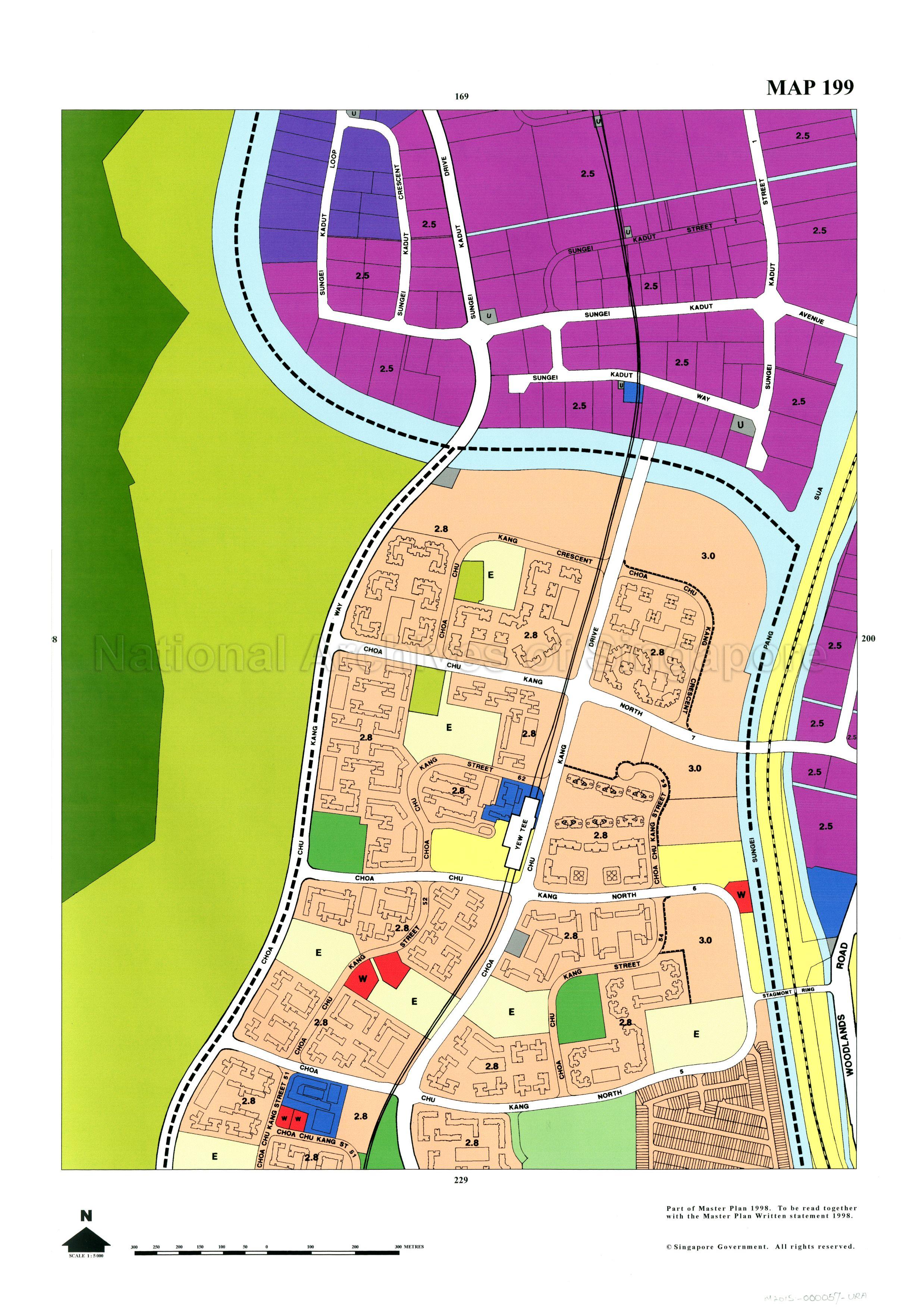 Master Plan 1998 Volume 1: Map 199