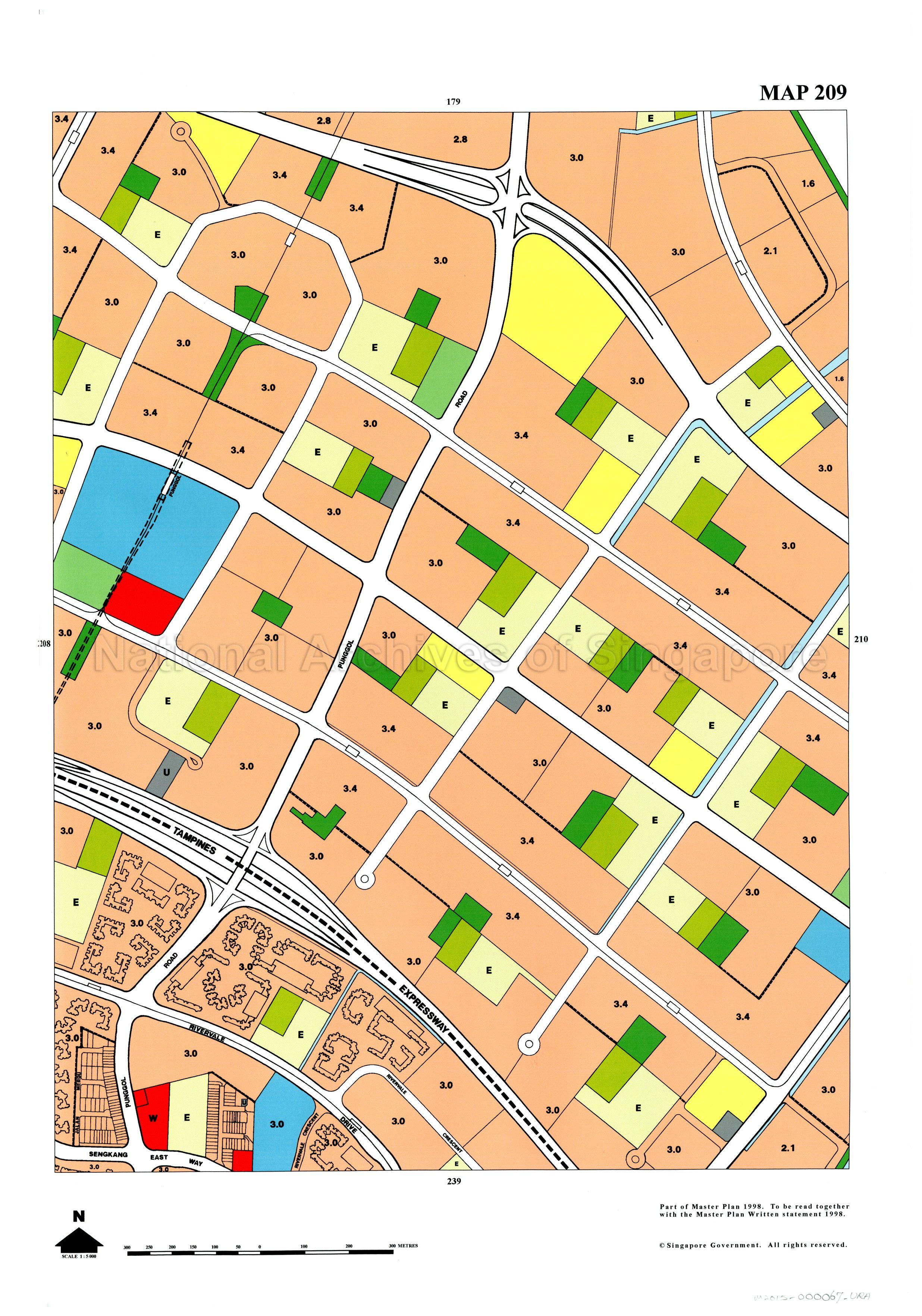 Master Plan 1998 Volume 1: Map 209