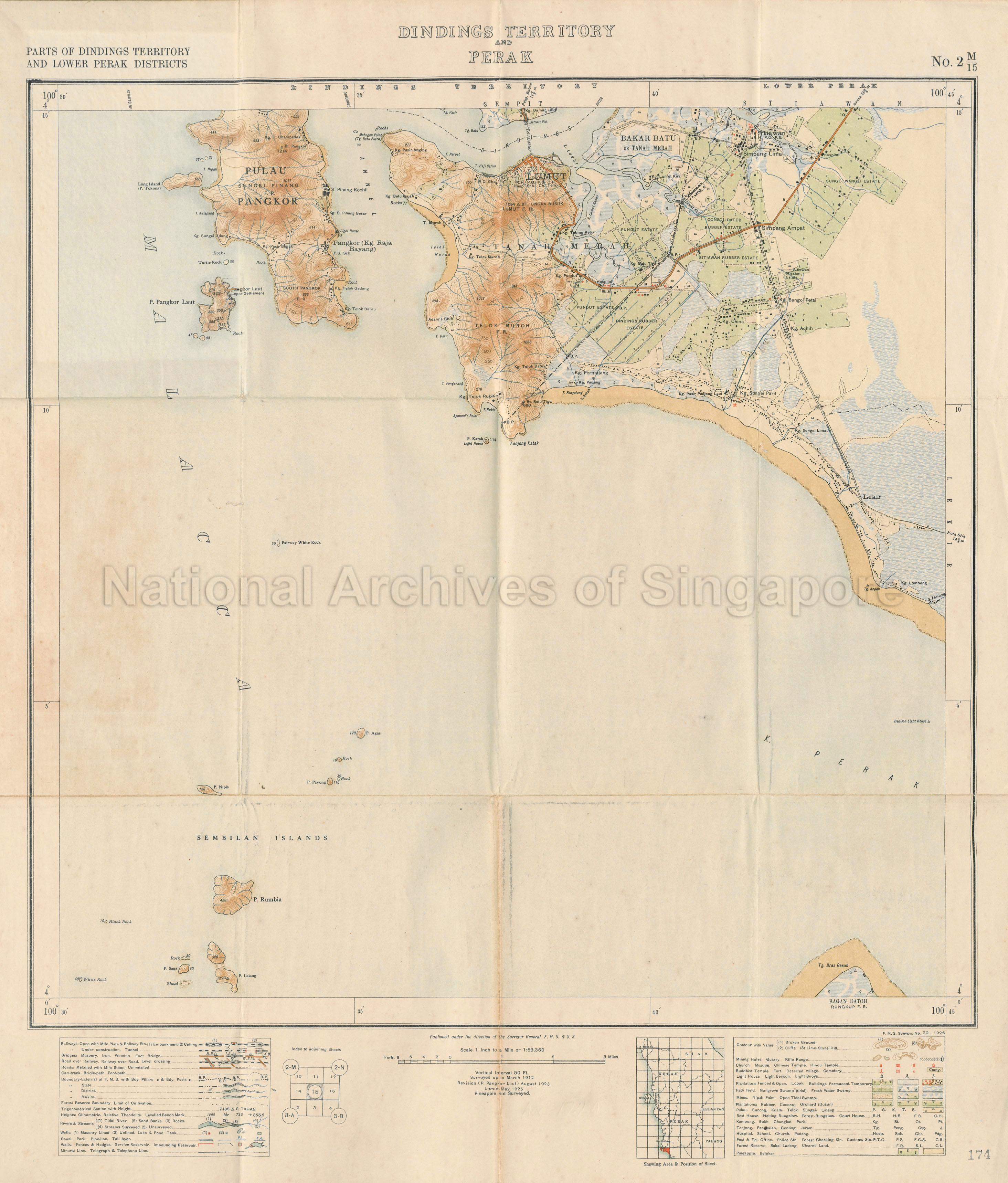 Parts of Dindings Territory and Lower Perak Districts,  …