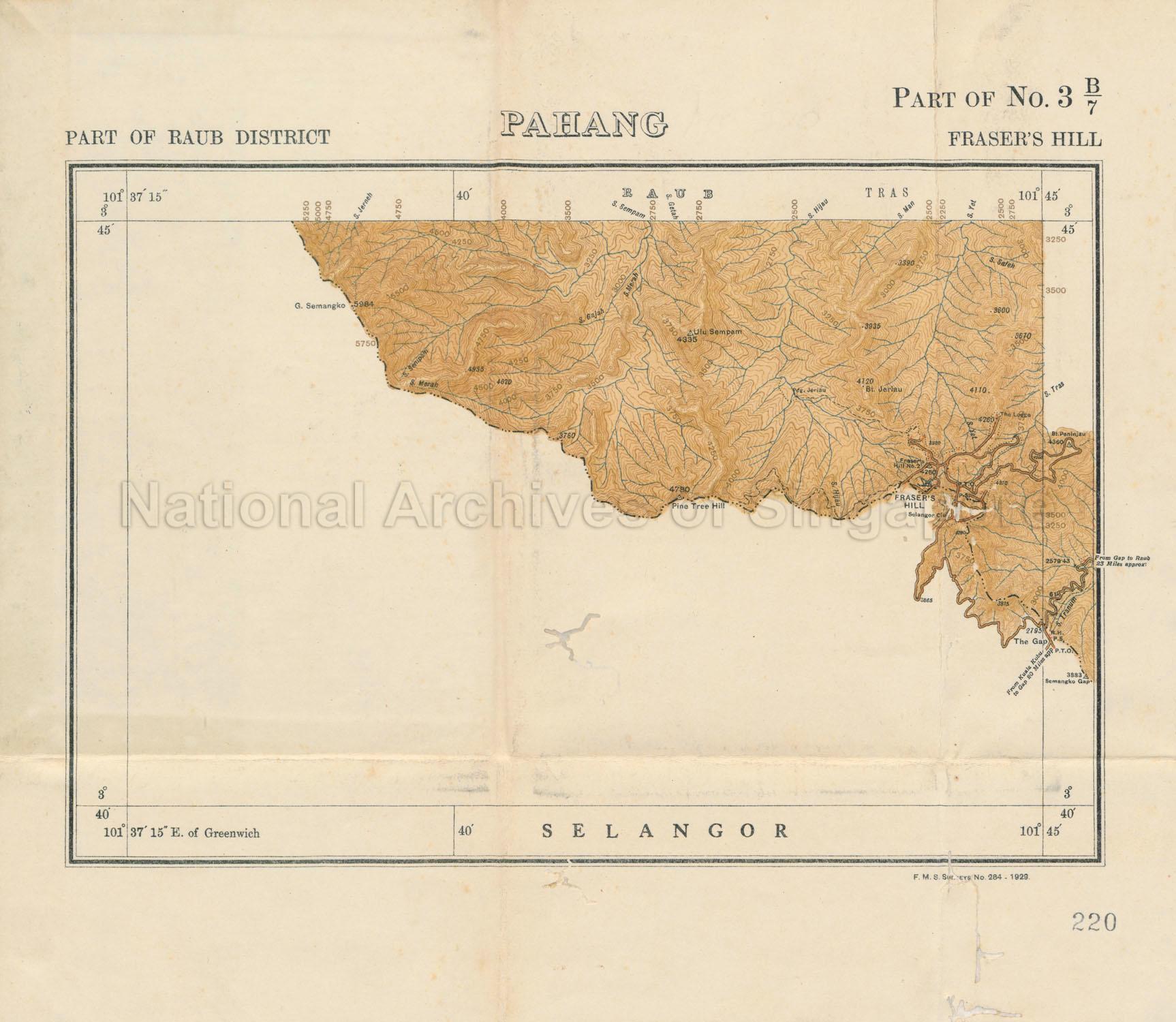 Part of Raub District, Fraser's Hill. Pahang