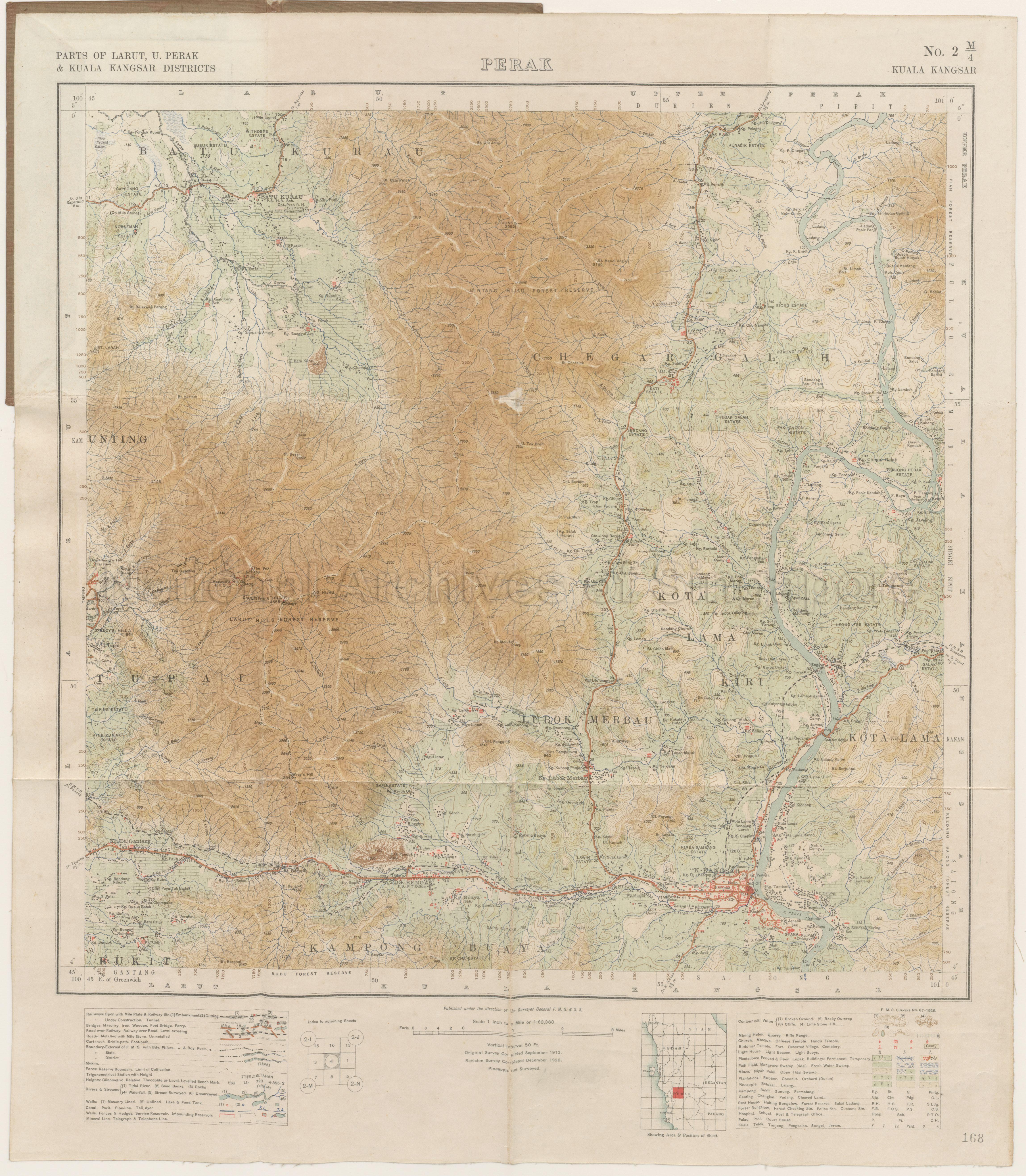 Parts of Larut, U. Perak & Kuala Kangsar Districts, Kuala  …