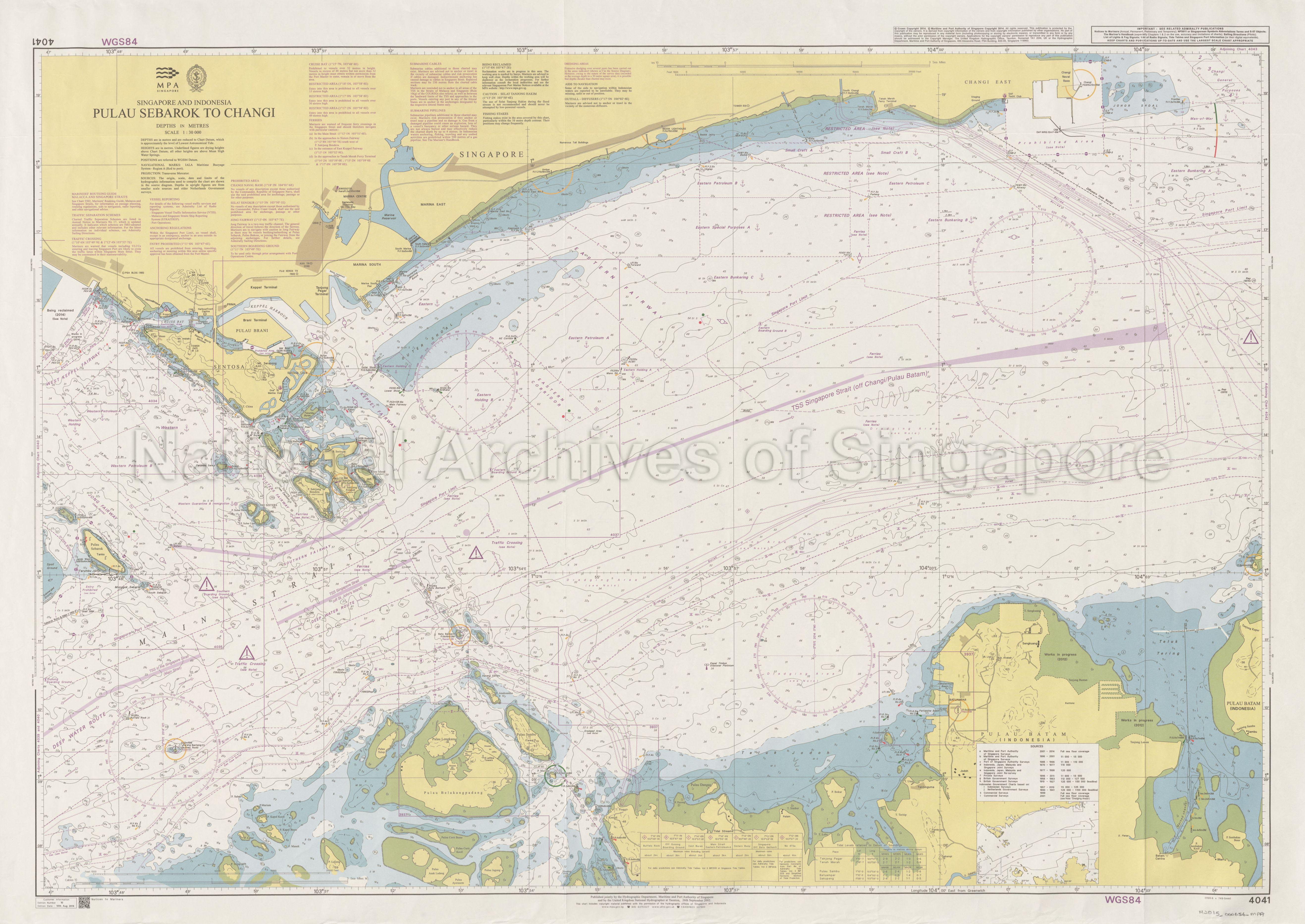 Singapore And Indonesia. Pulau Sebarok To Changi.