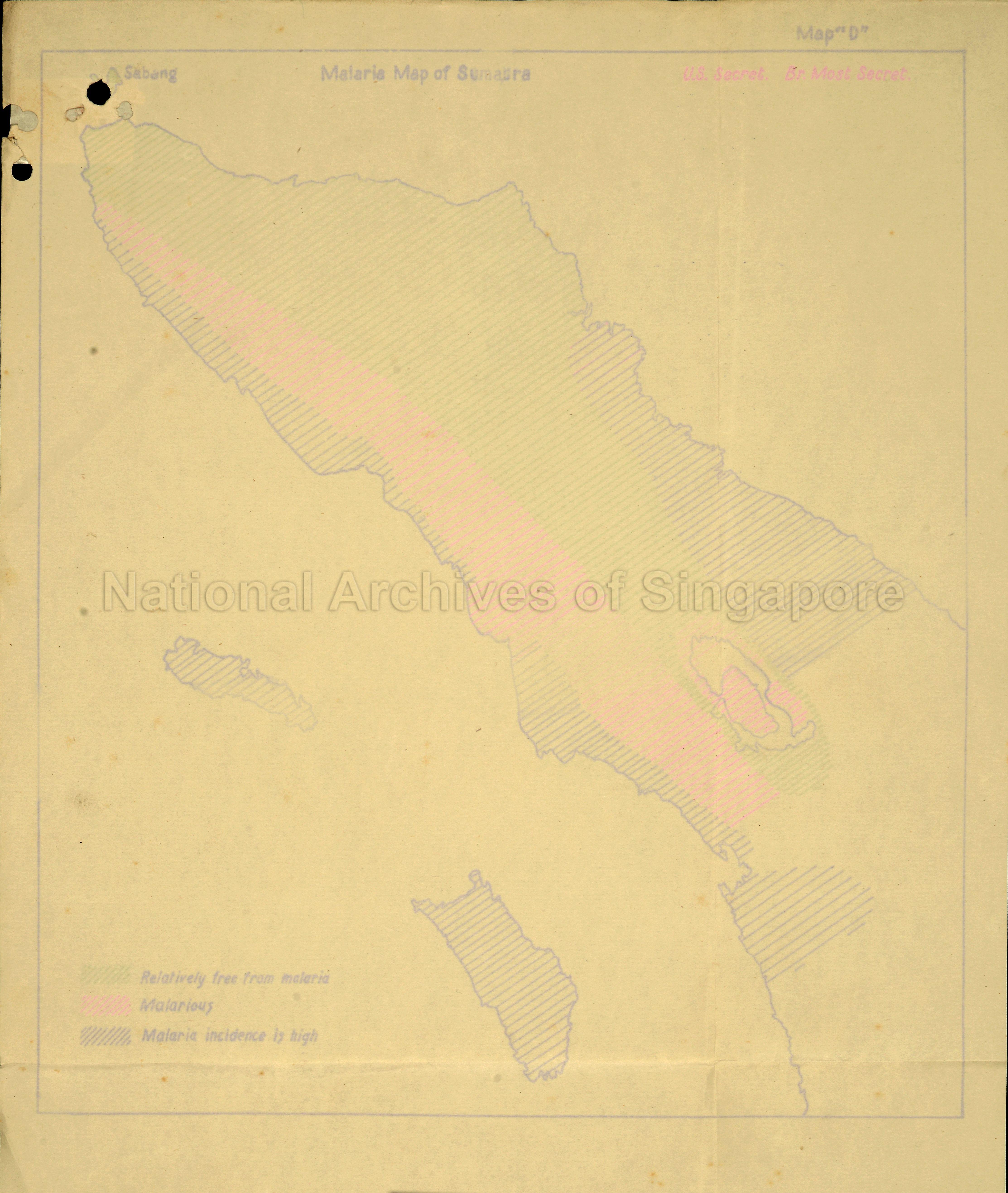 Malaria map of Sumatra