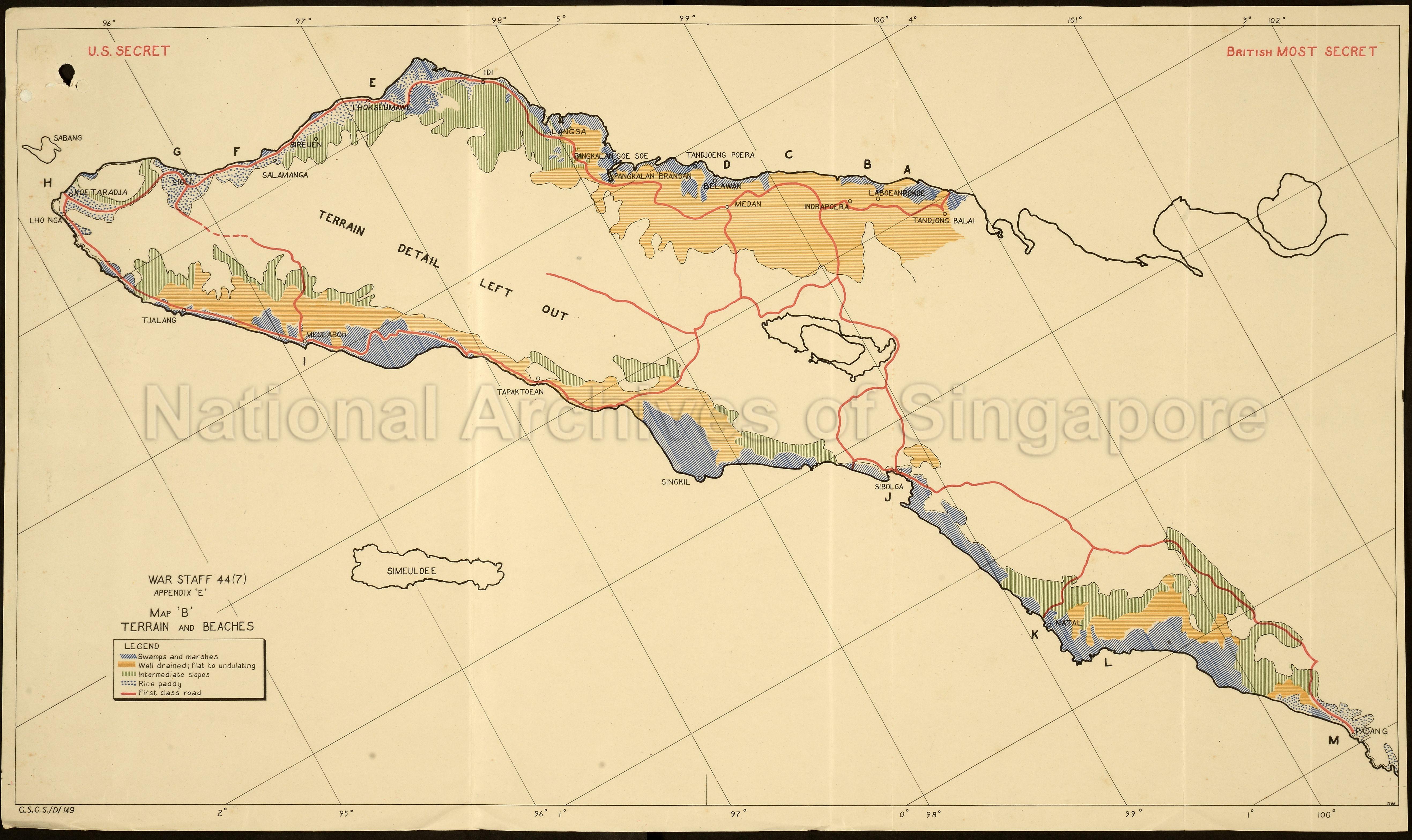 North Sumatra: map 'B'