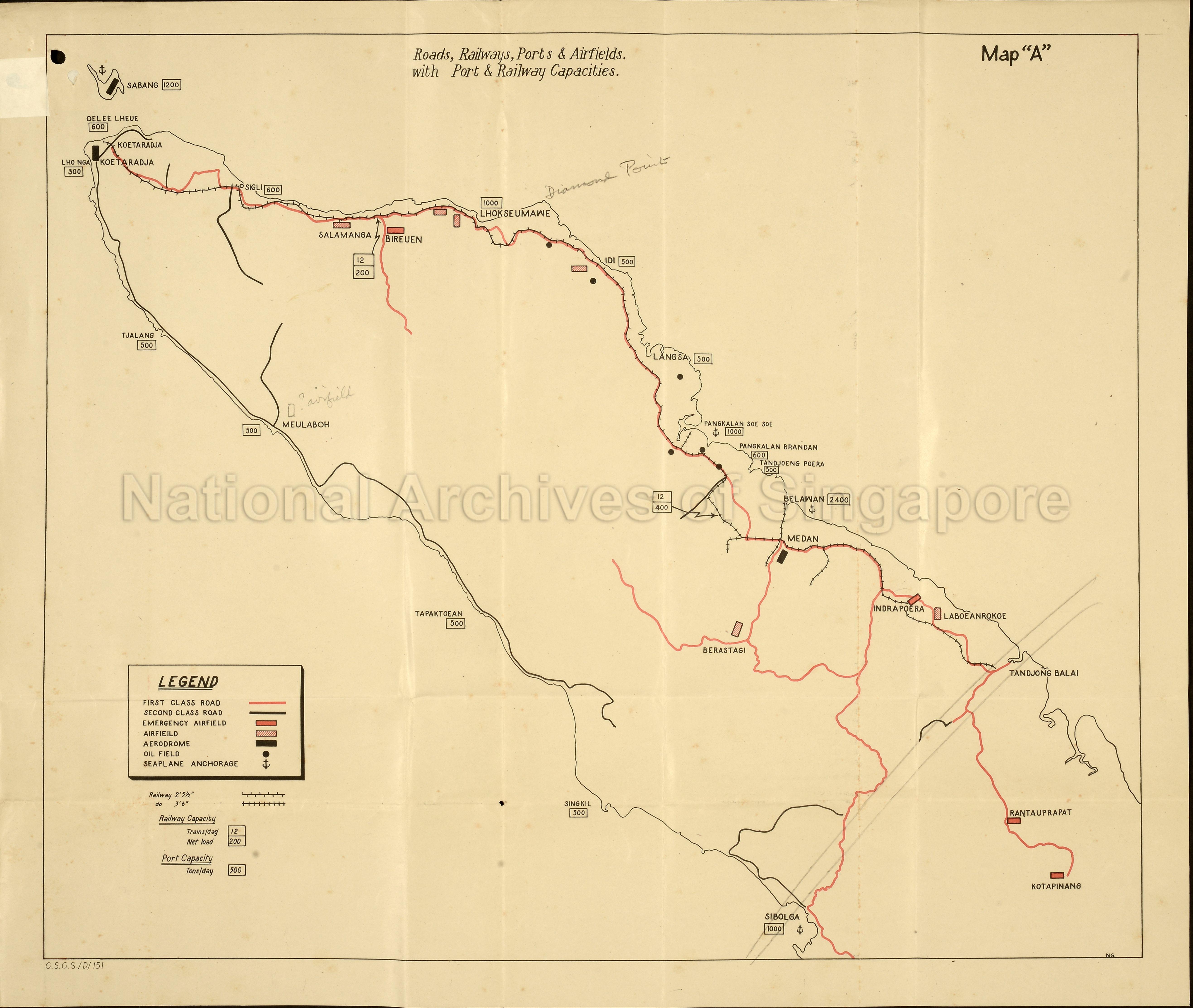 North Sumatra: map 'A'