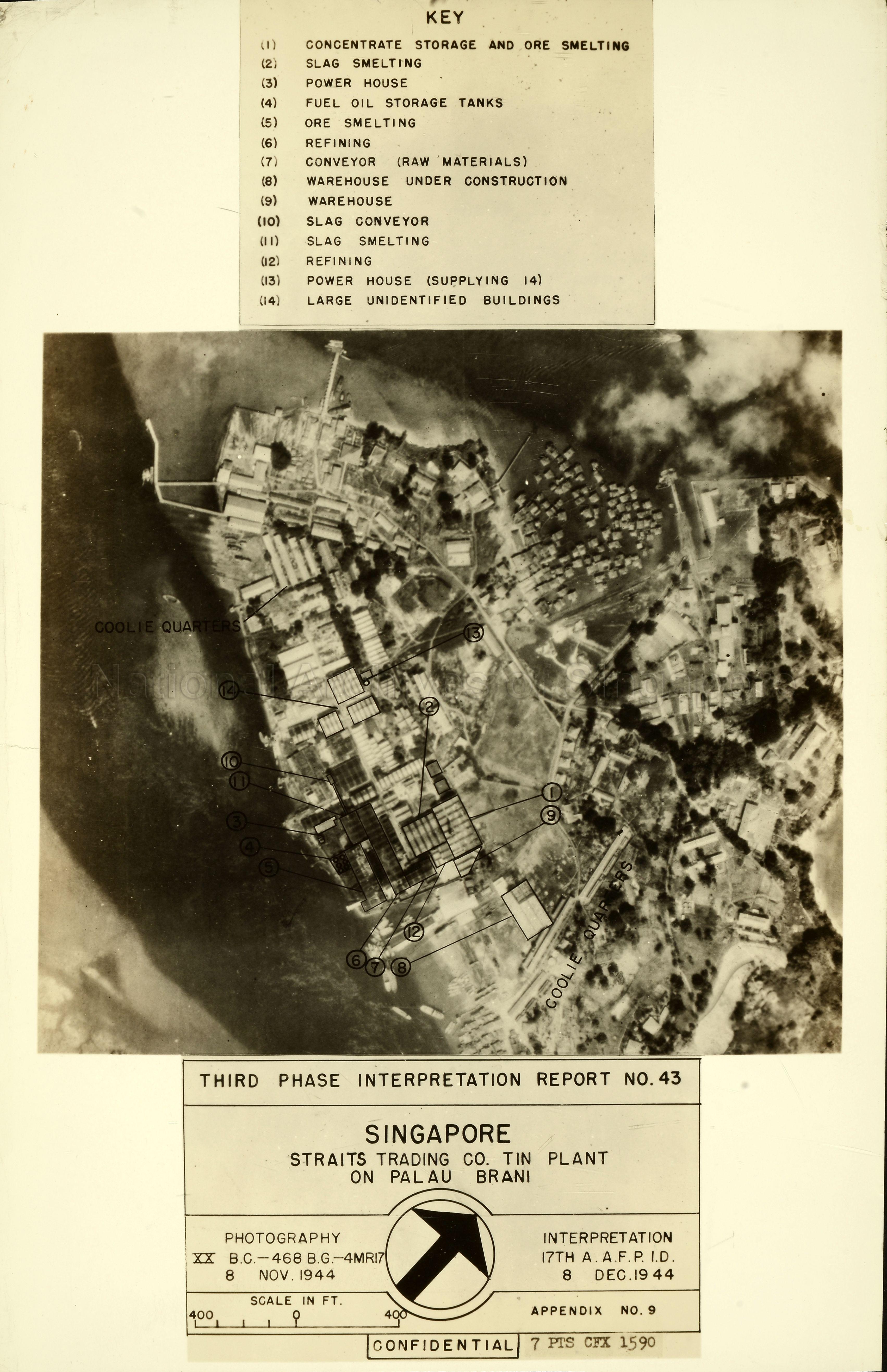 Straits Trading Co. Tin Plant on Pulau Brani