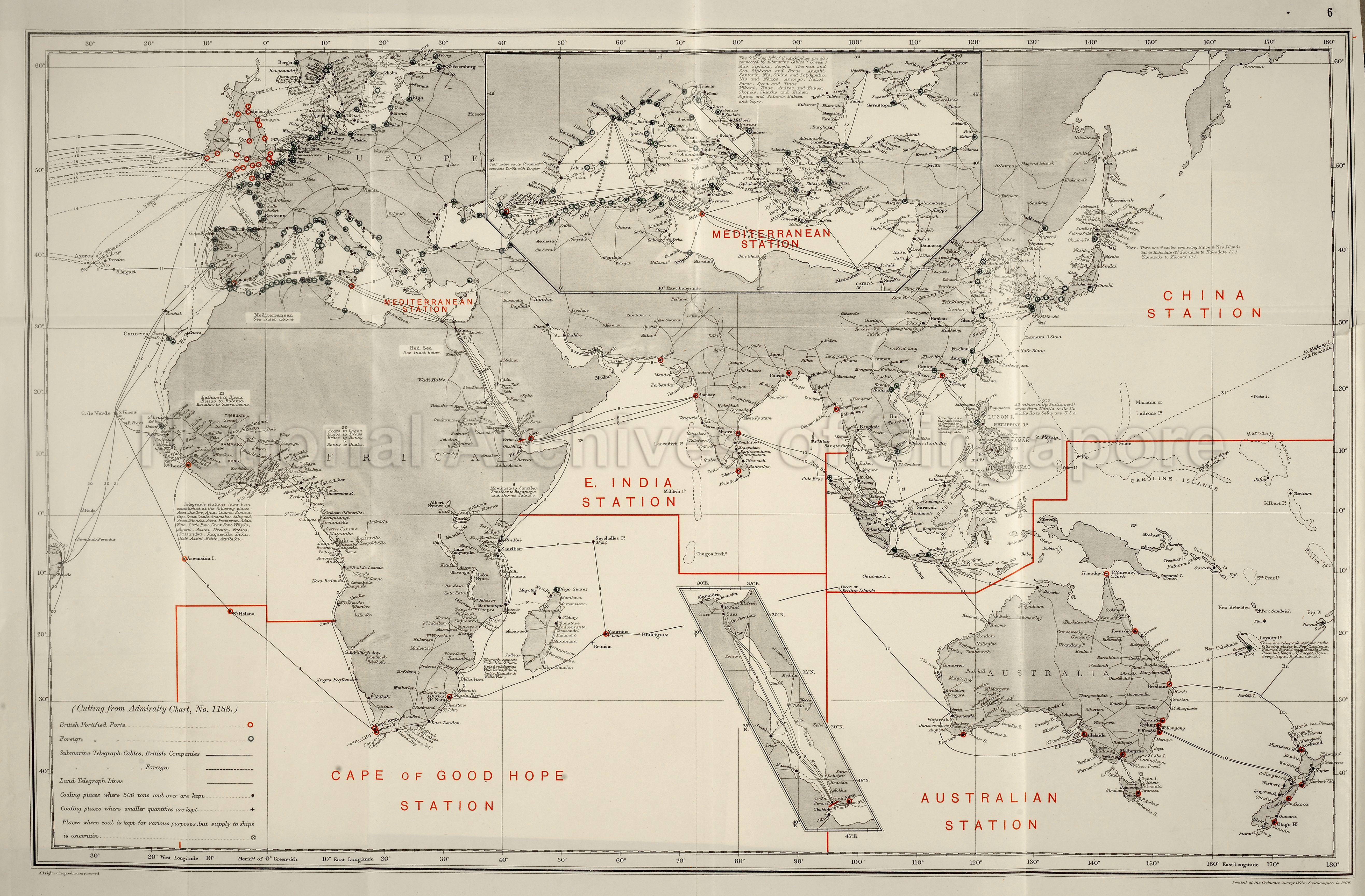 Admiralty Stations: world wide locations