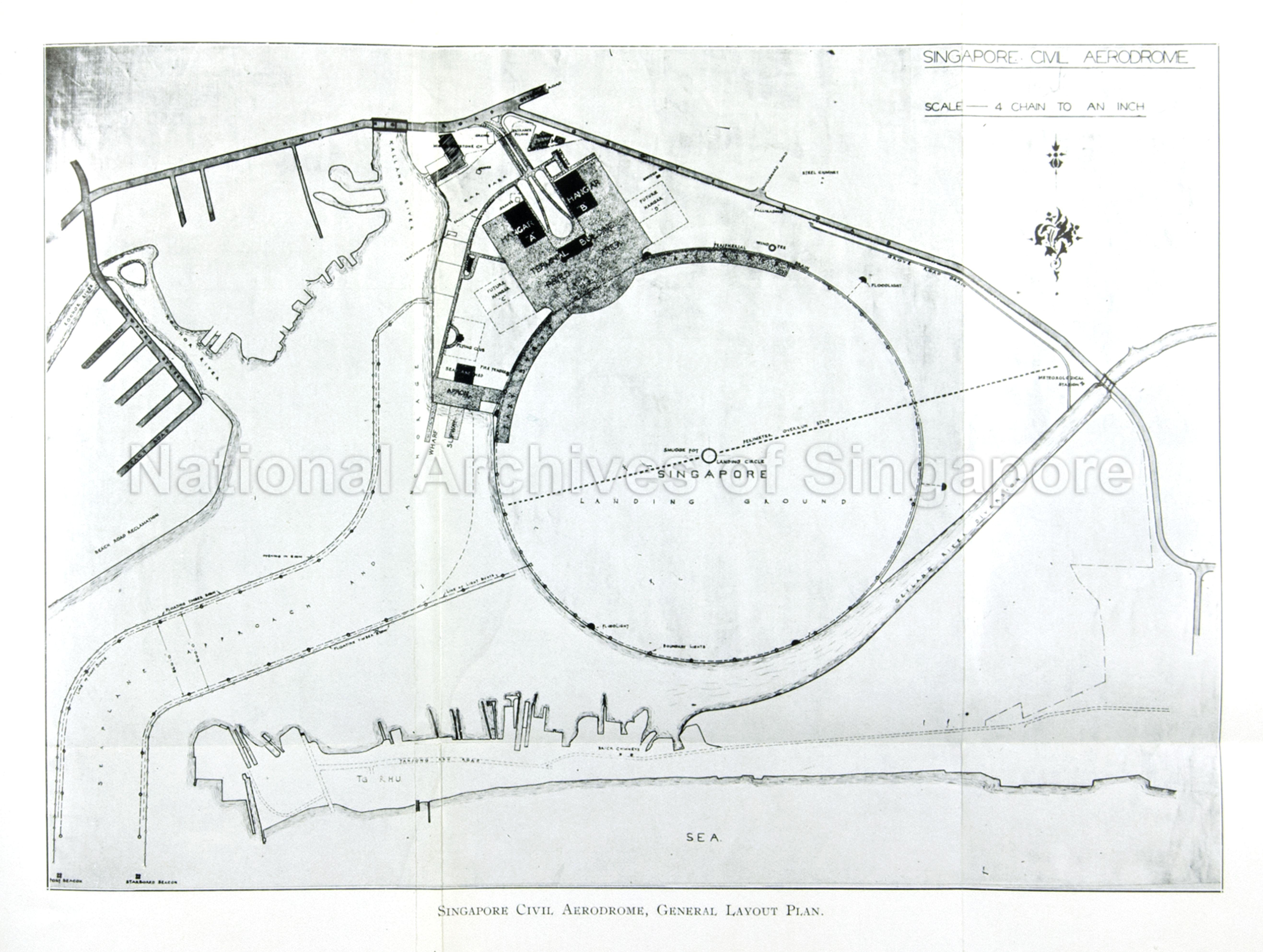 Singapore Civil Aerodrome: a general layout plan