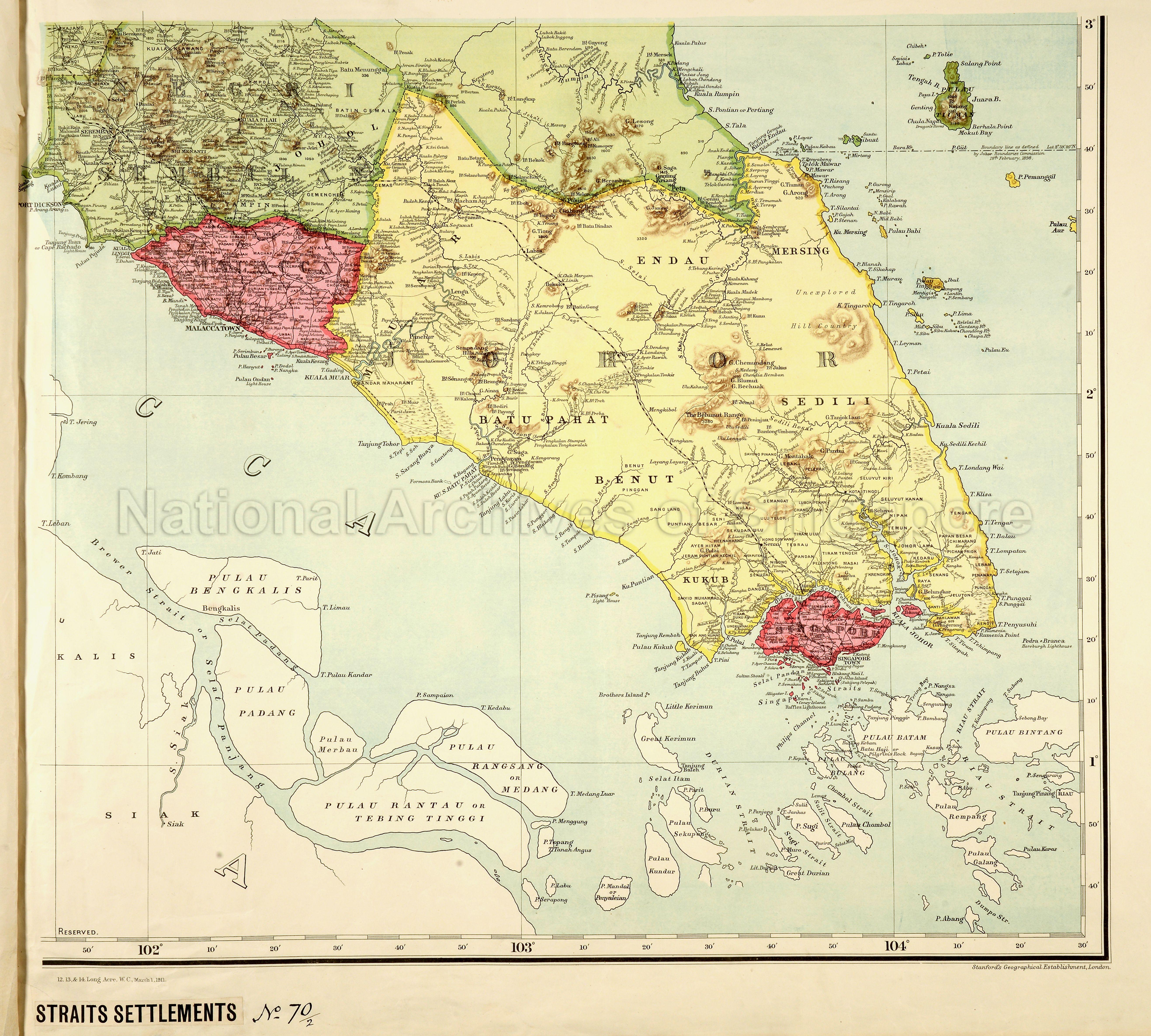 Map of the Malay Peninsula