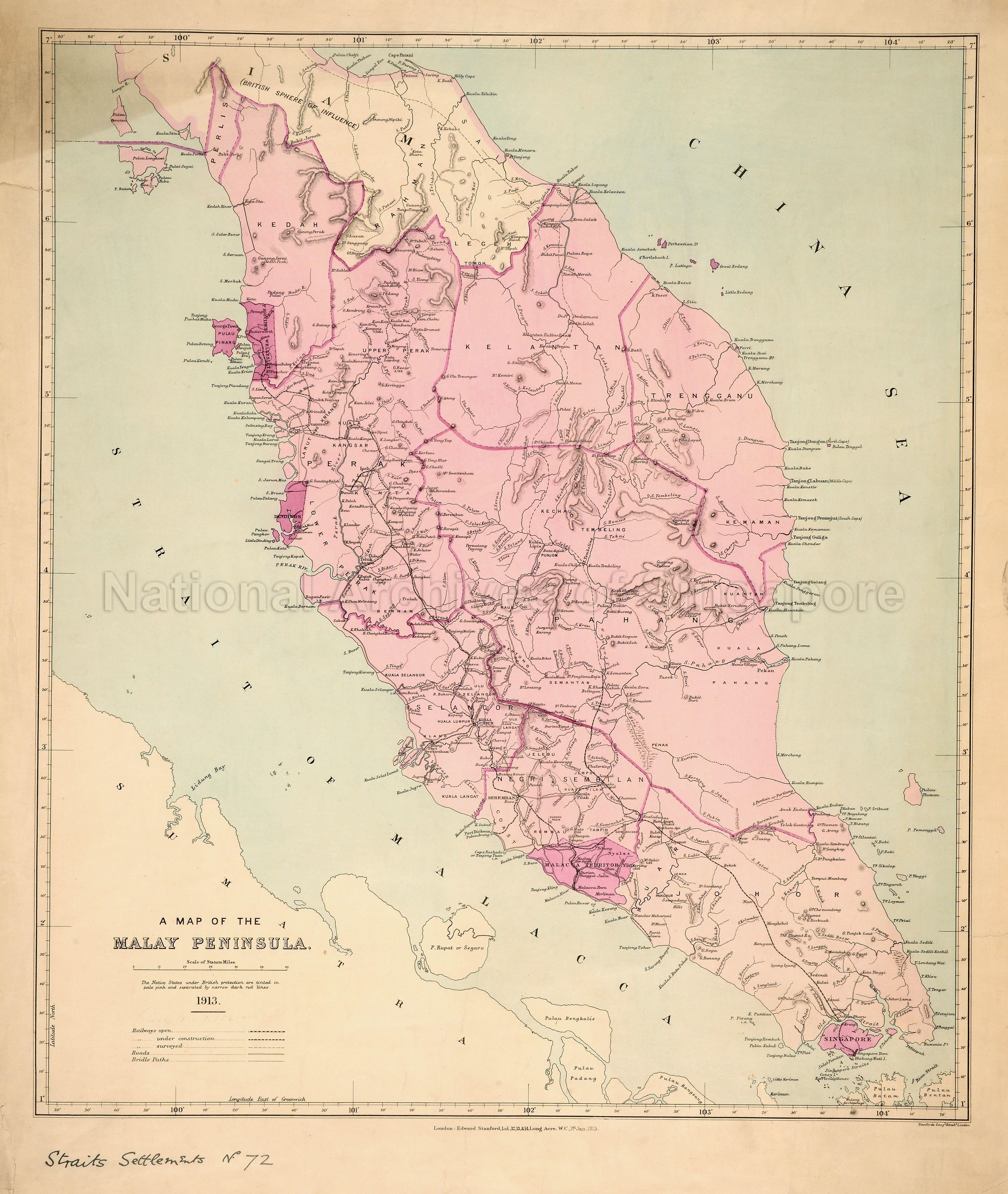 Map of the Malay Peninsula