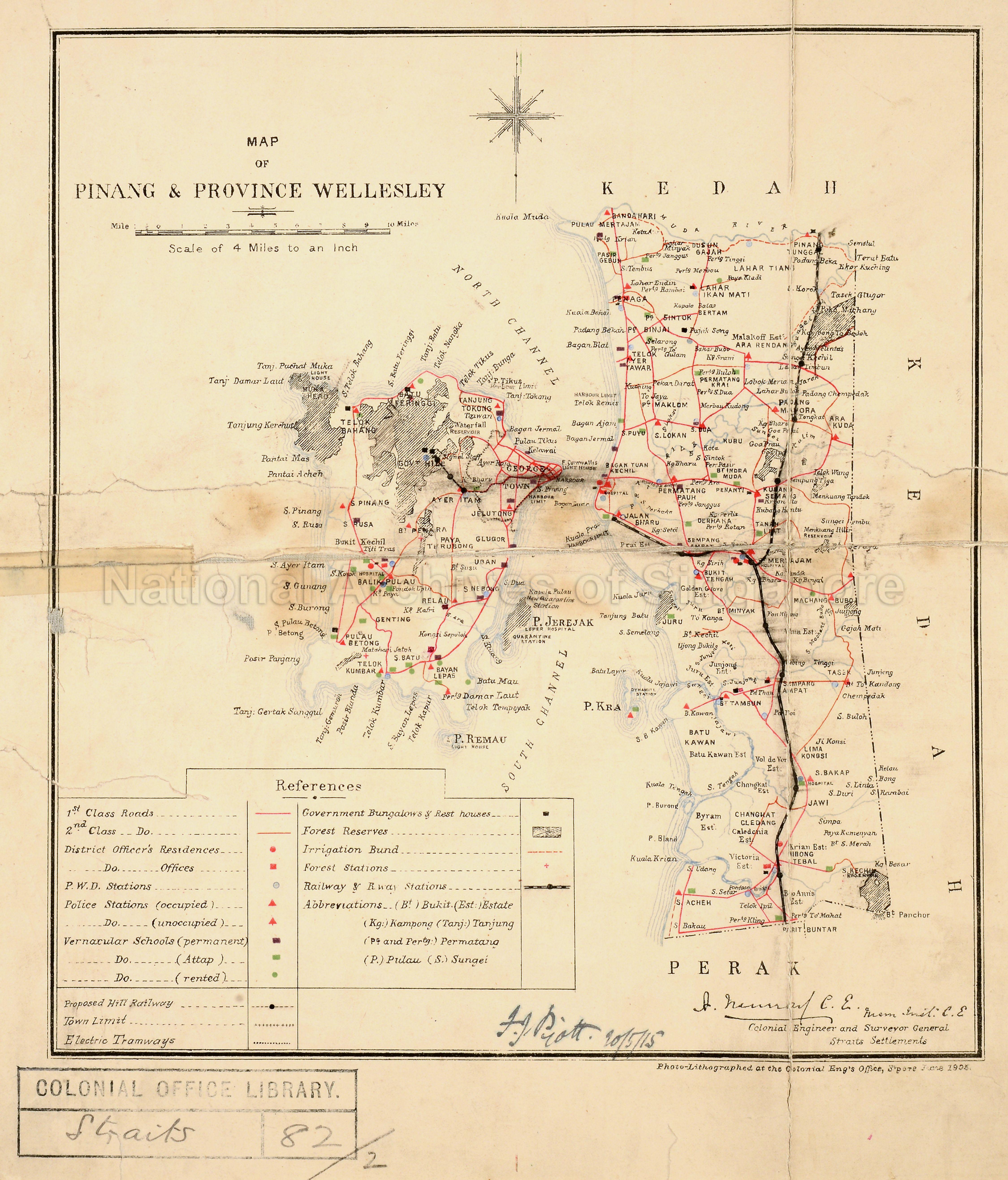 Map of Penang and Province Wellesley