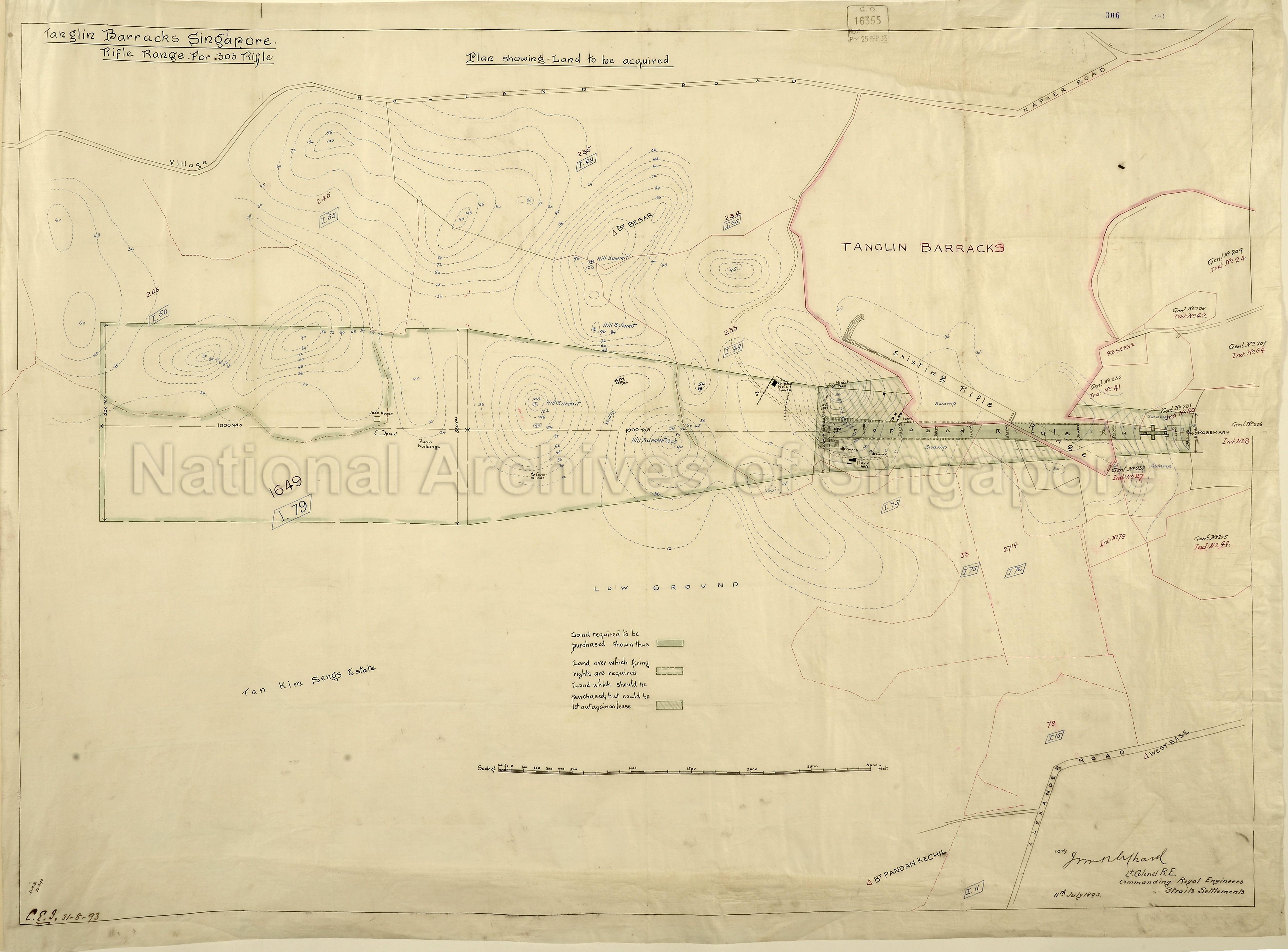 Tanglin Barracks, Singapore: Rifle range for .303 rifle