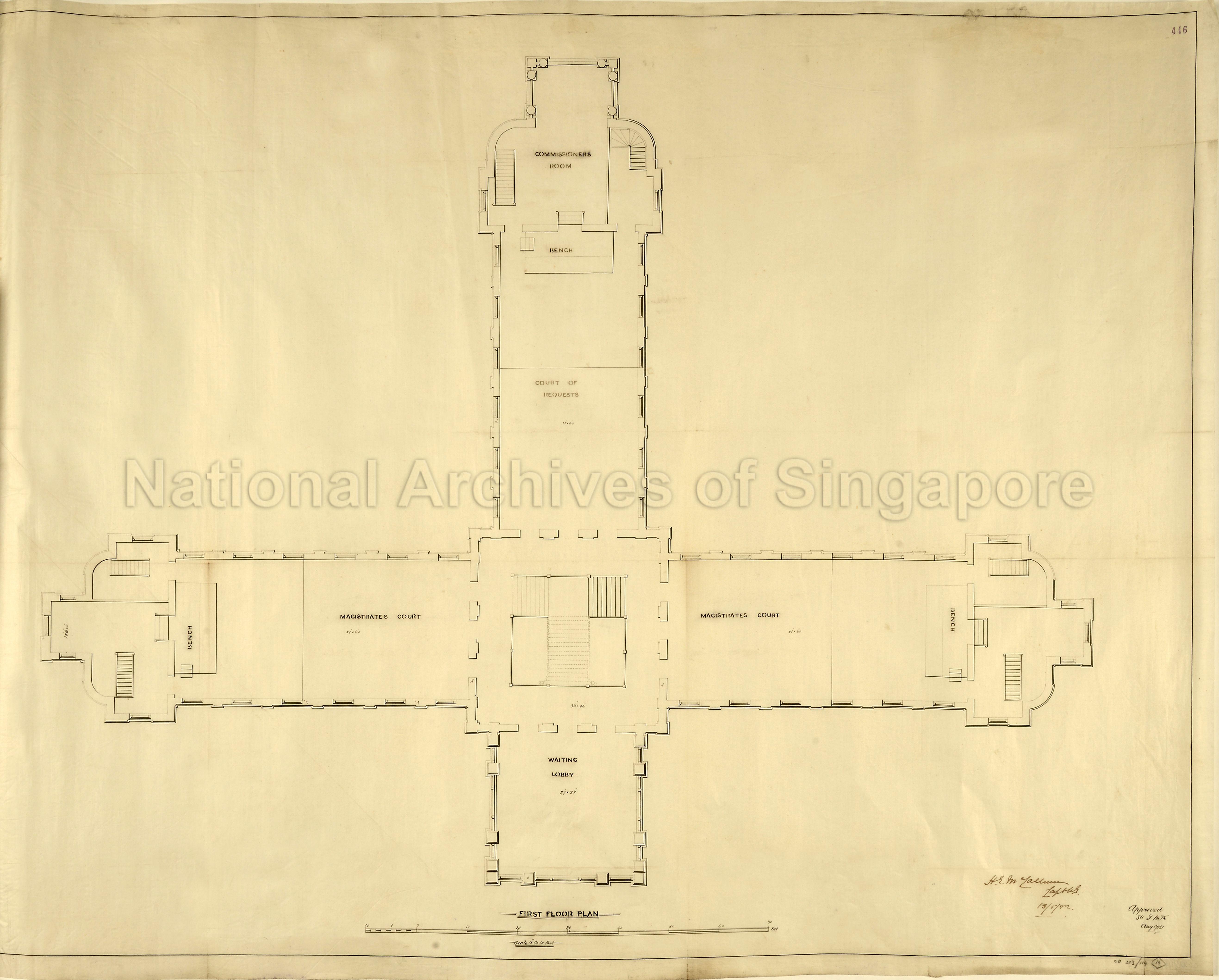 Magistrate's Office, Singapore: first floor plan