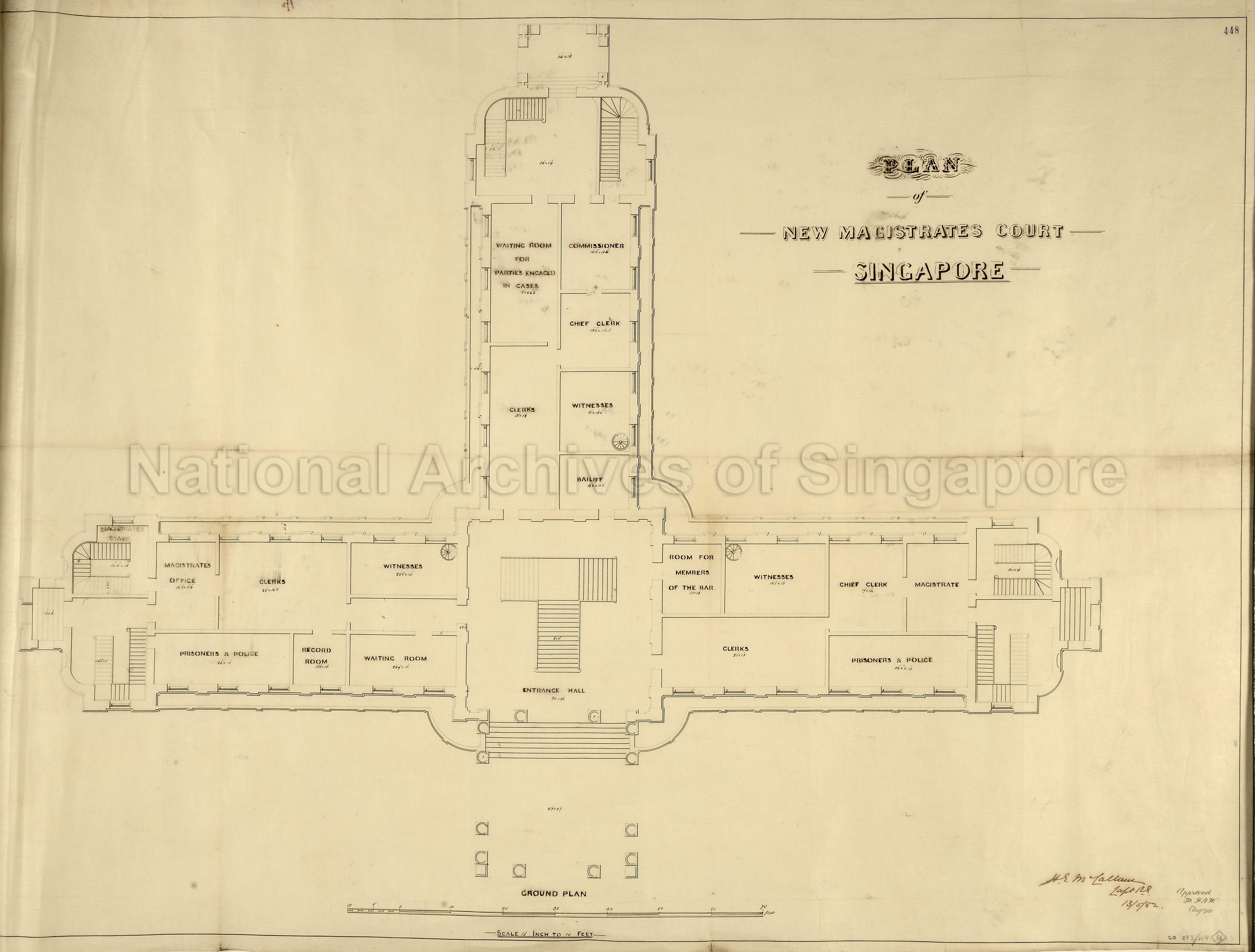 Magistrate's Office, Singapore: ground floor plan