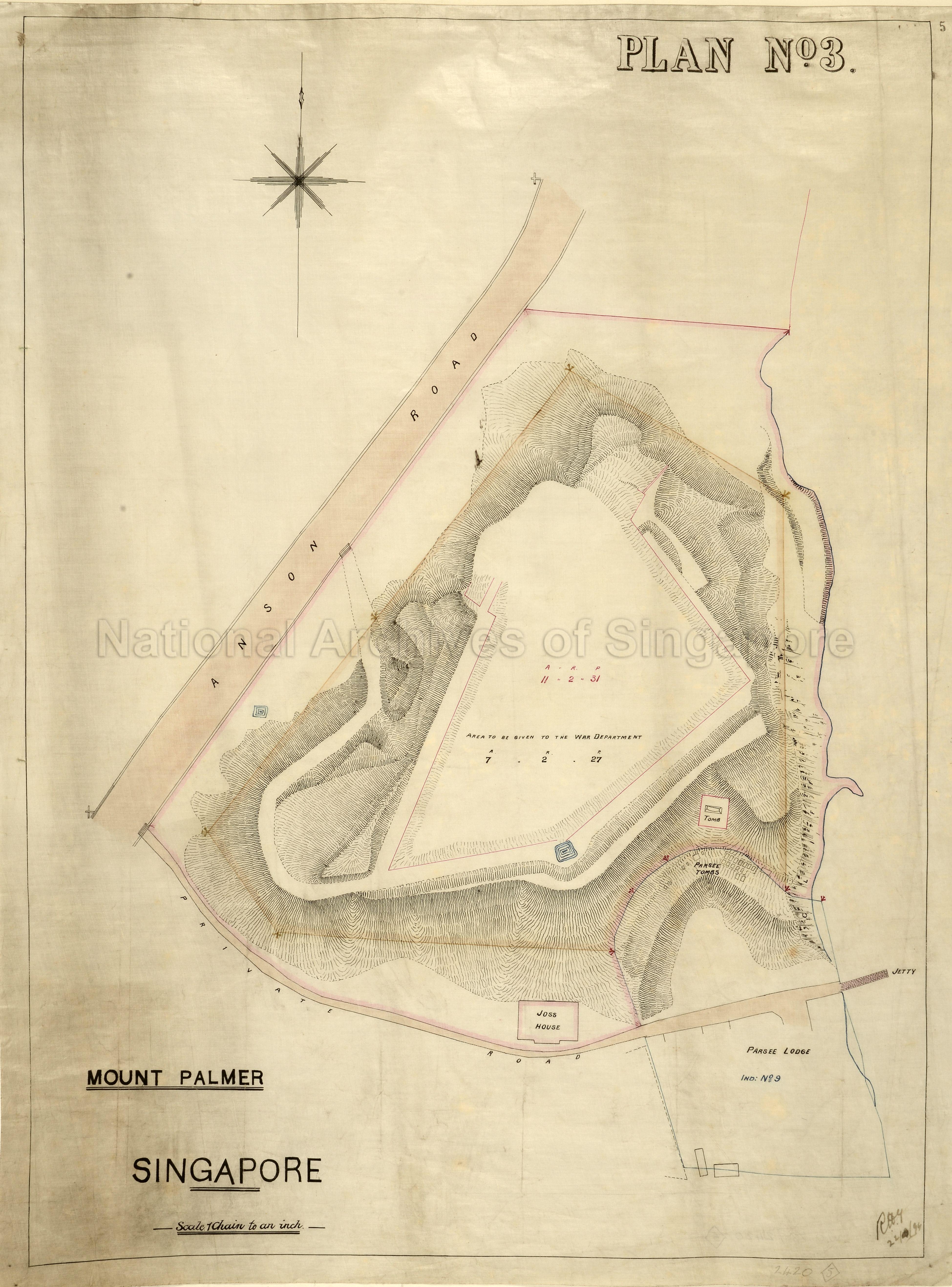 Mount Palmer: land to be given to the War Department