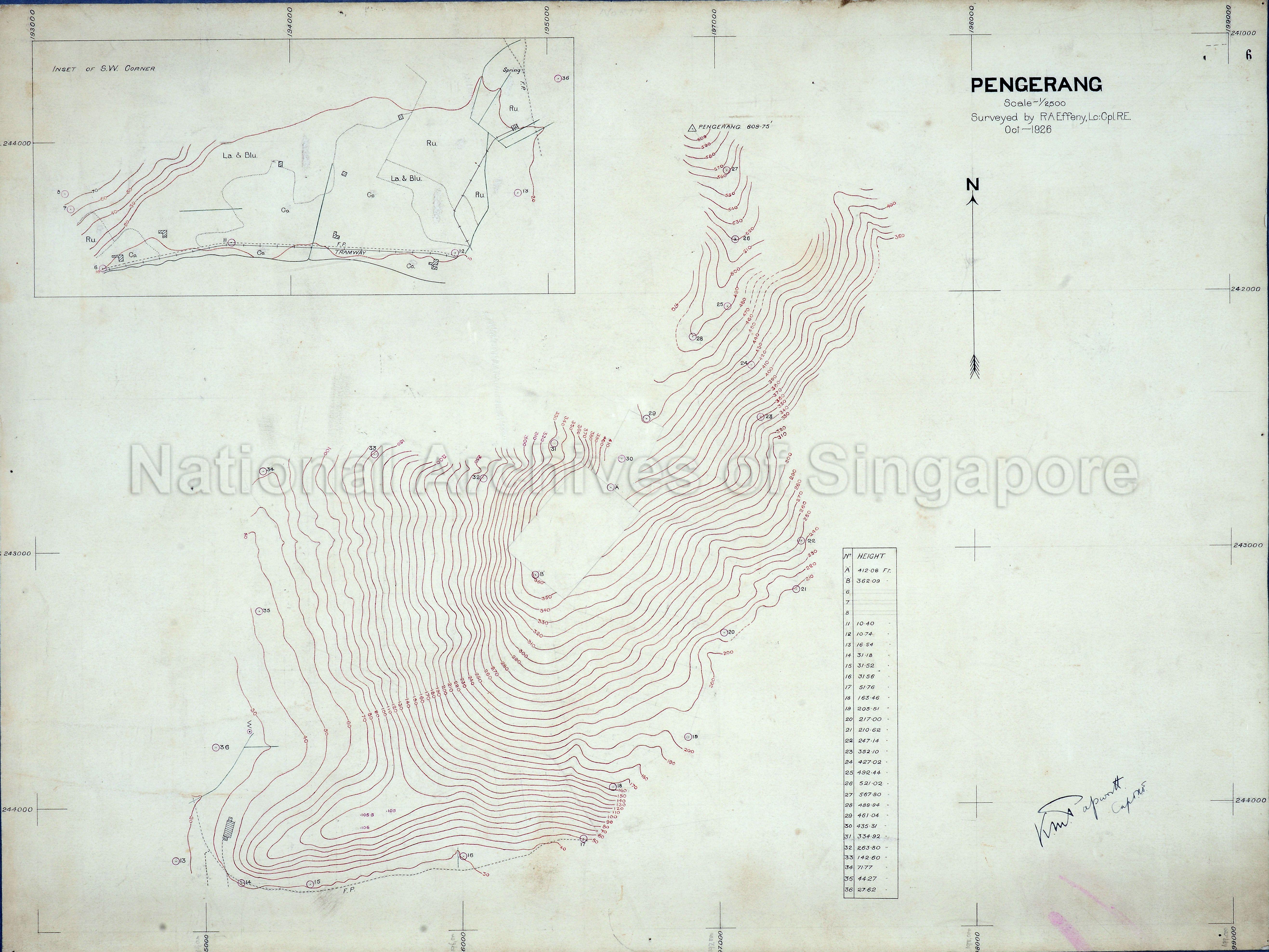 Pengerang with inset of S.W. corner