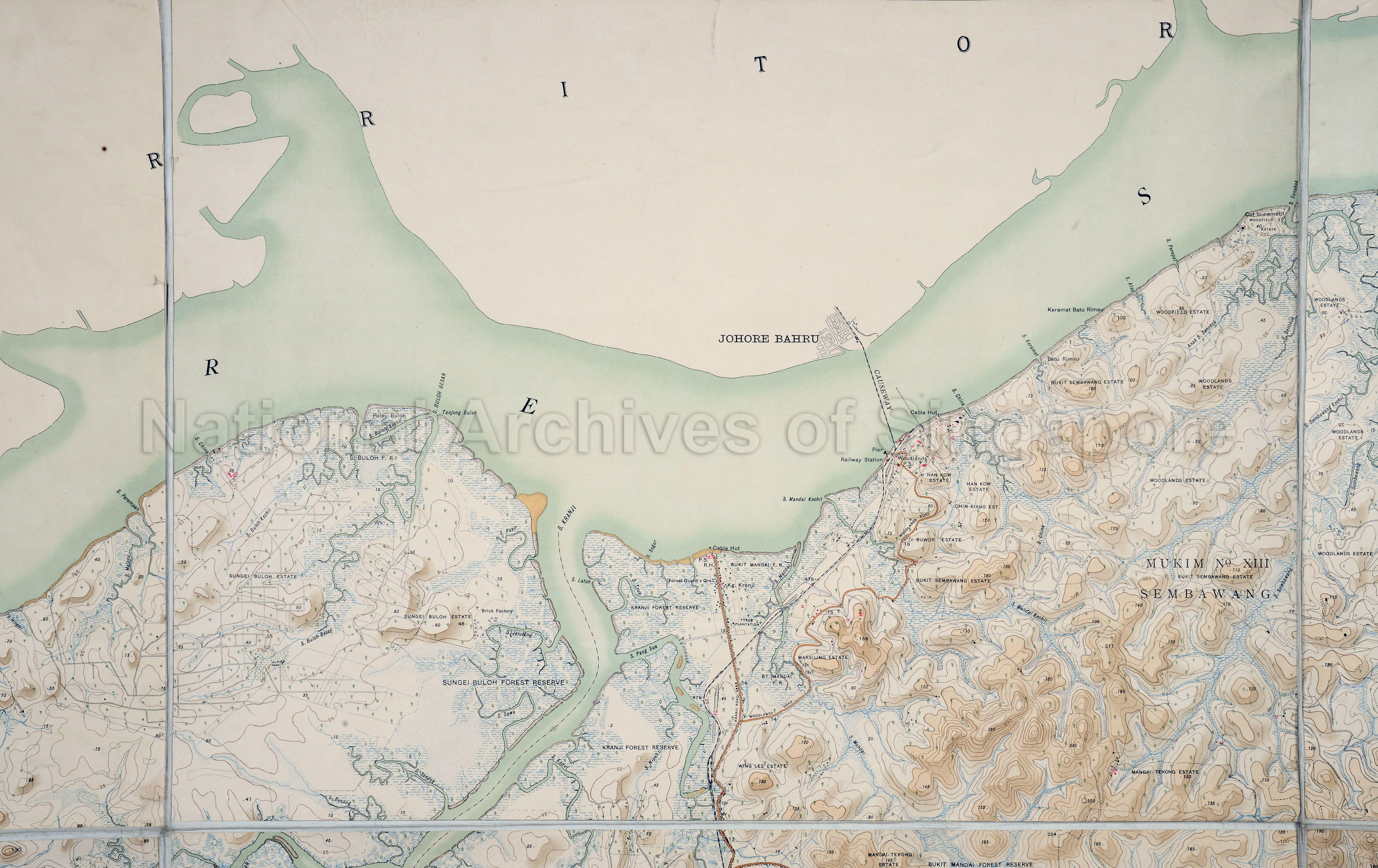 Singapore: Causeway leading into Johore Bahru and Sembawang  …