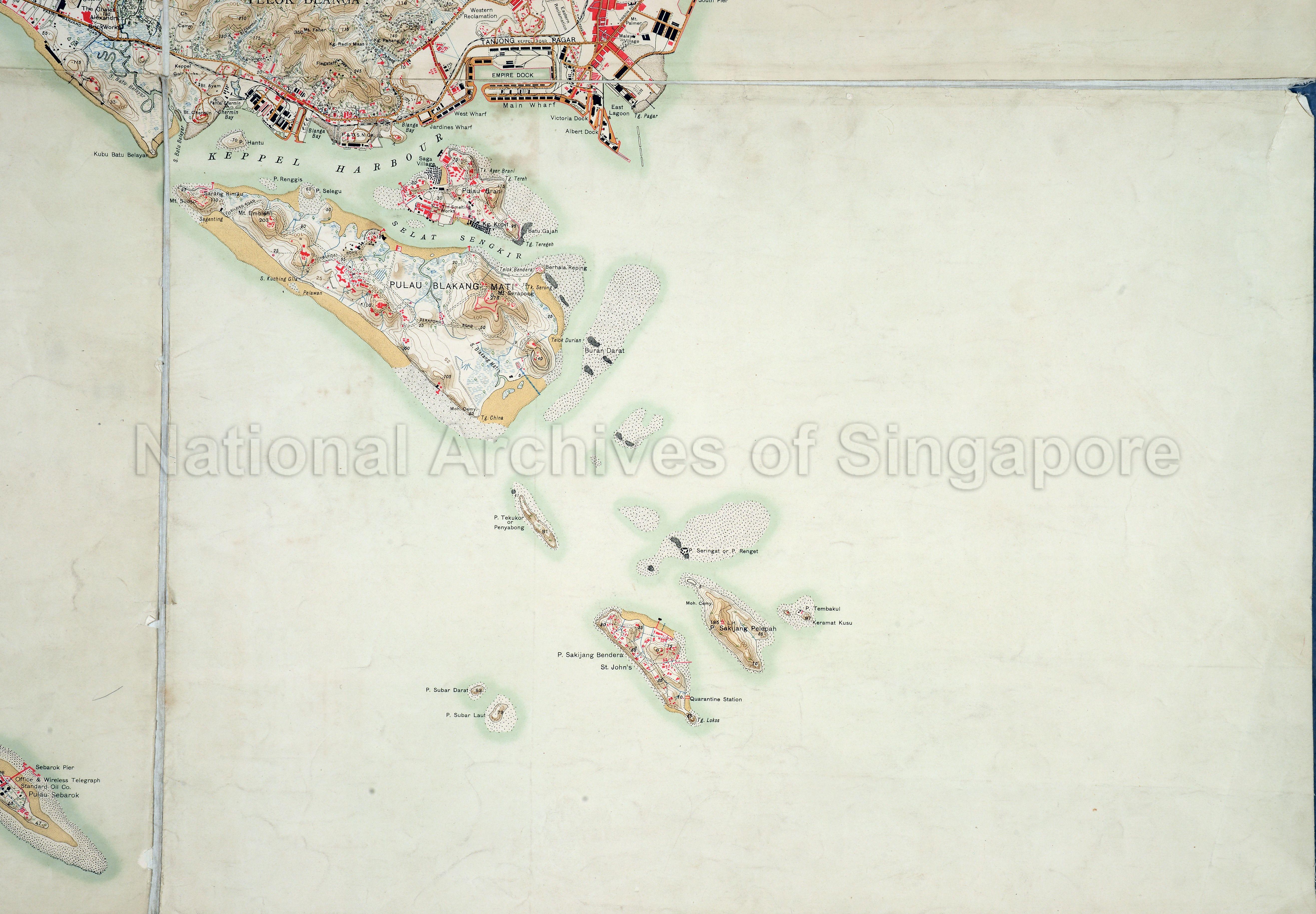 Singapore: Tanjong Pagar, Keppel Harbour, Pulau Brani, Pulau …