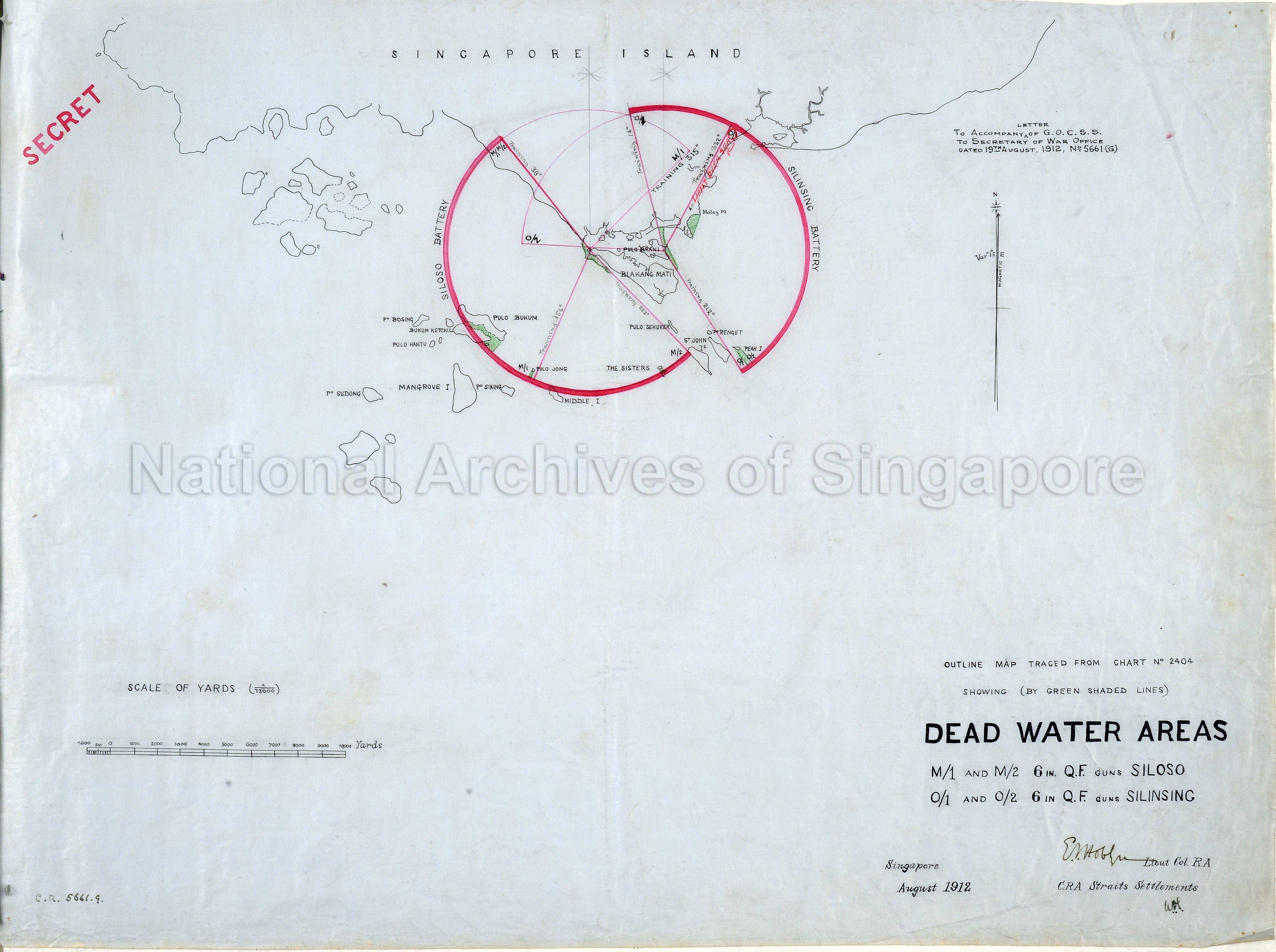 Singapore Island Dead Water areas: Siloso Battery and  …