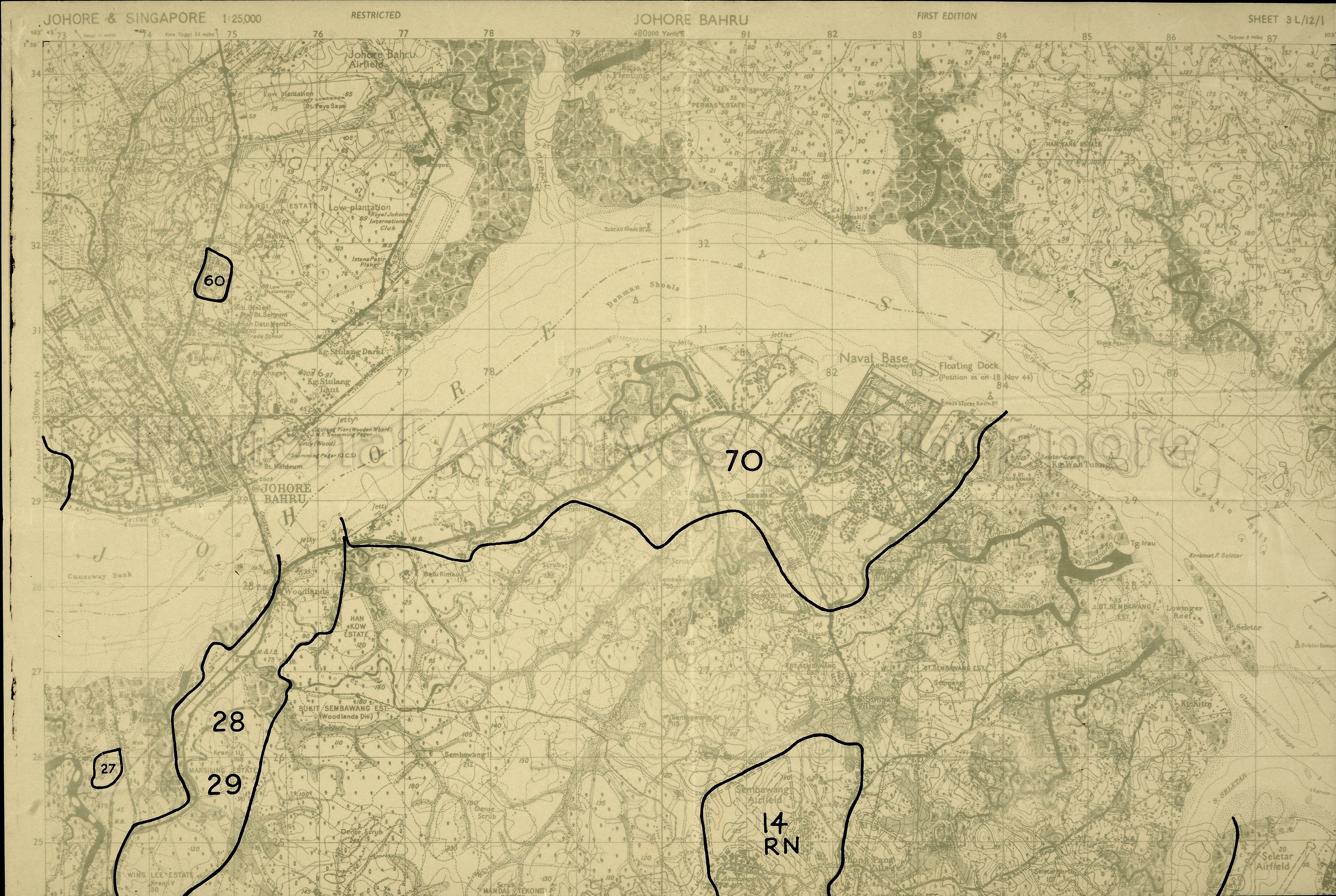 Singapore: Naval Base and Sembawang Airfield