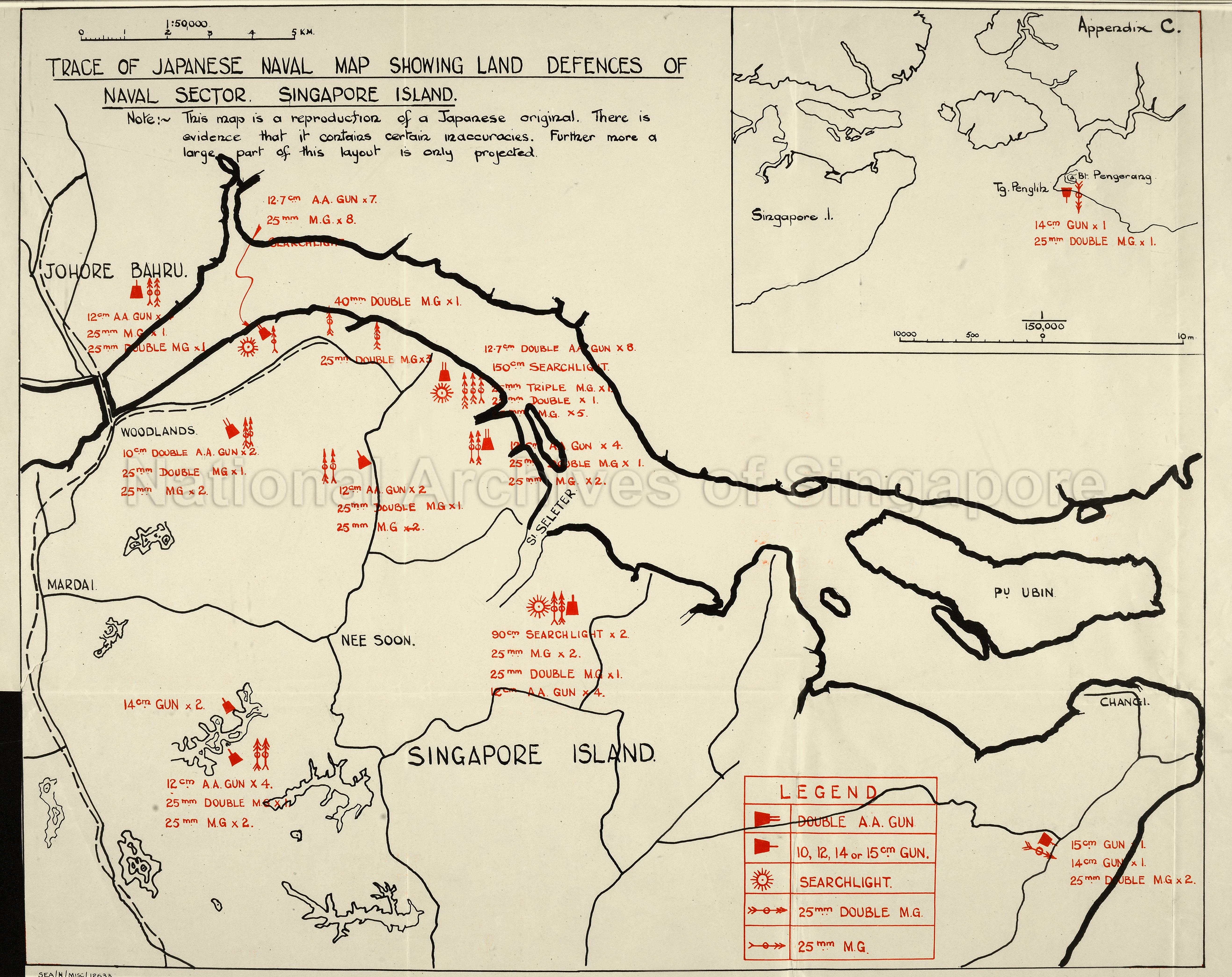 Singapore Advanced Base: second key plan