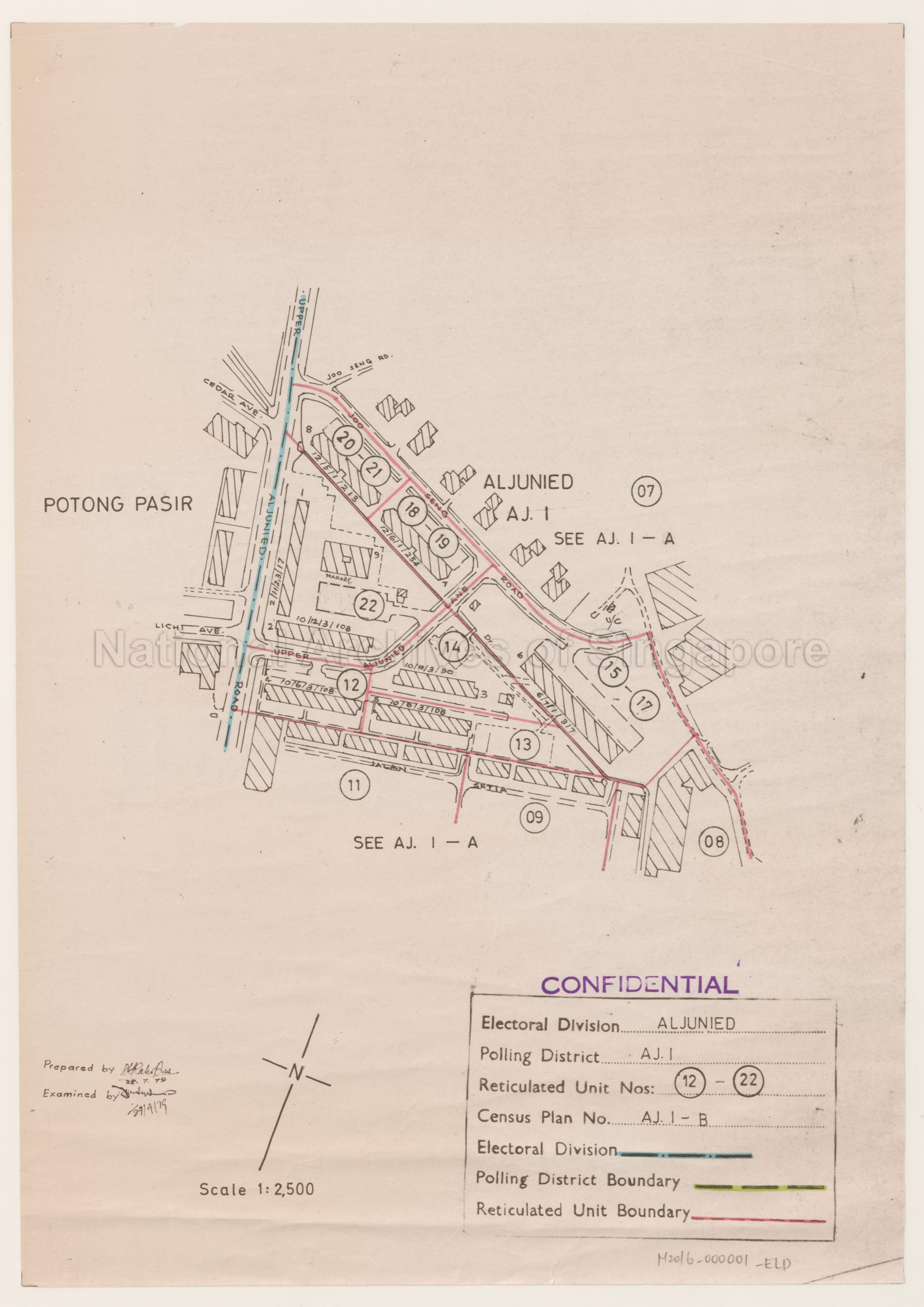 Electoral boundary map - Aljunied