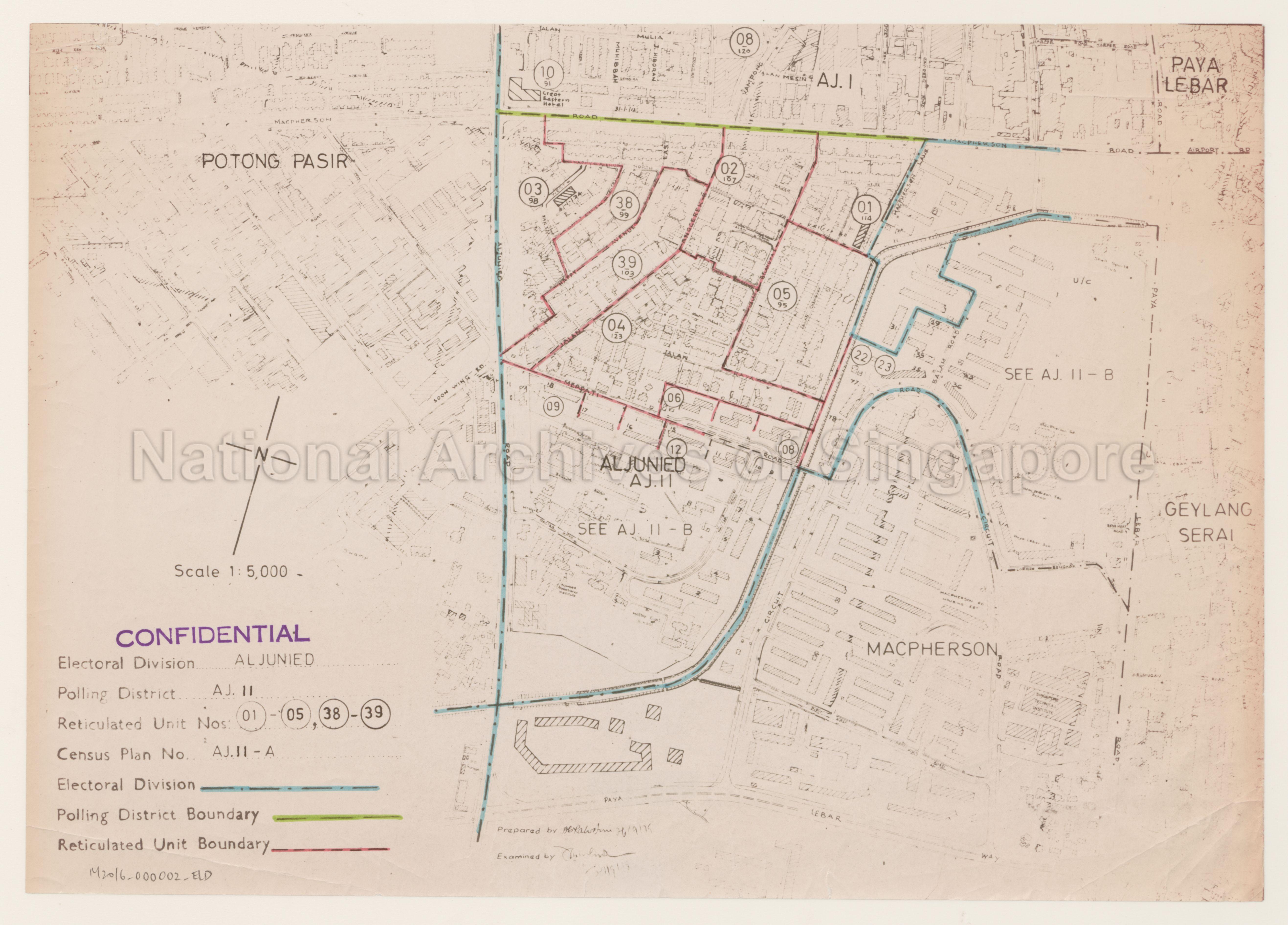 Electoral boundary map - Aljunied