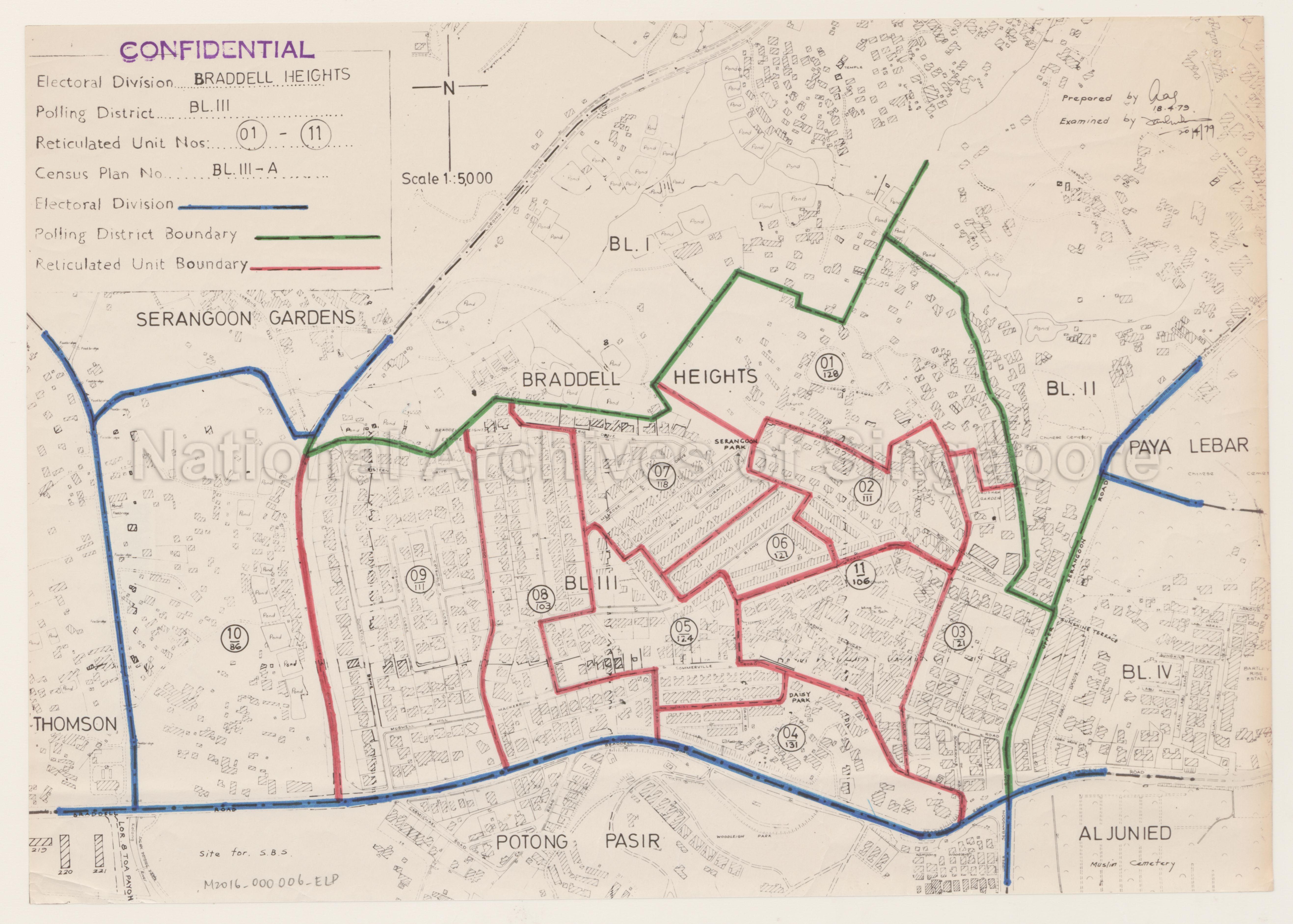 Electoral boundary map - Braddell Heights