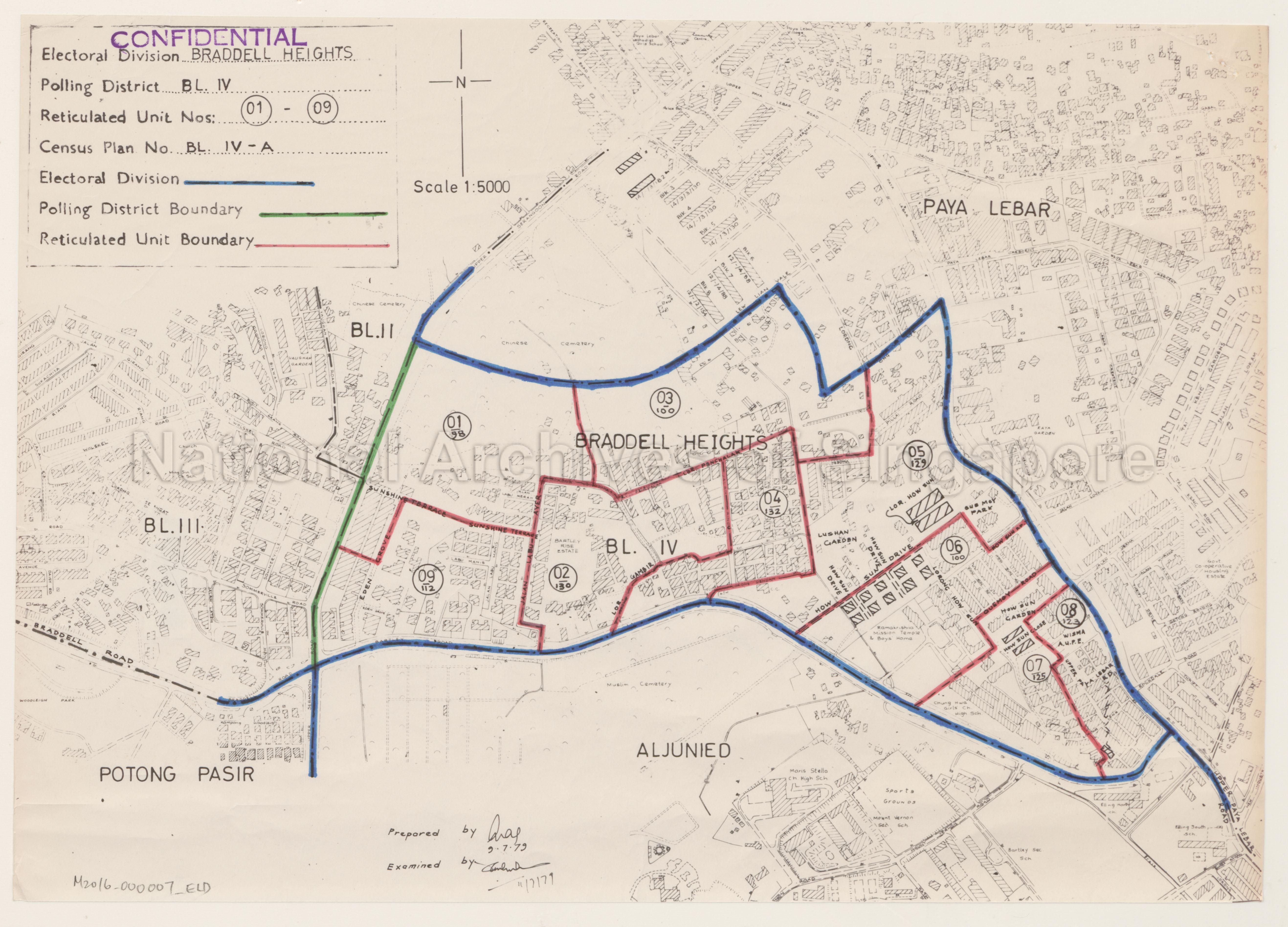 Electoral boundary map - Braddell Heights