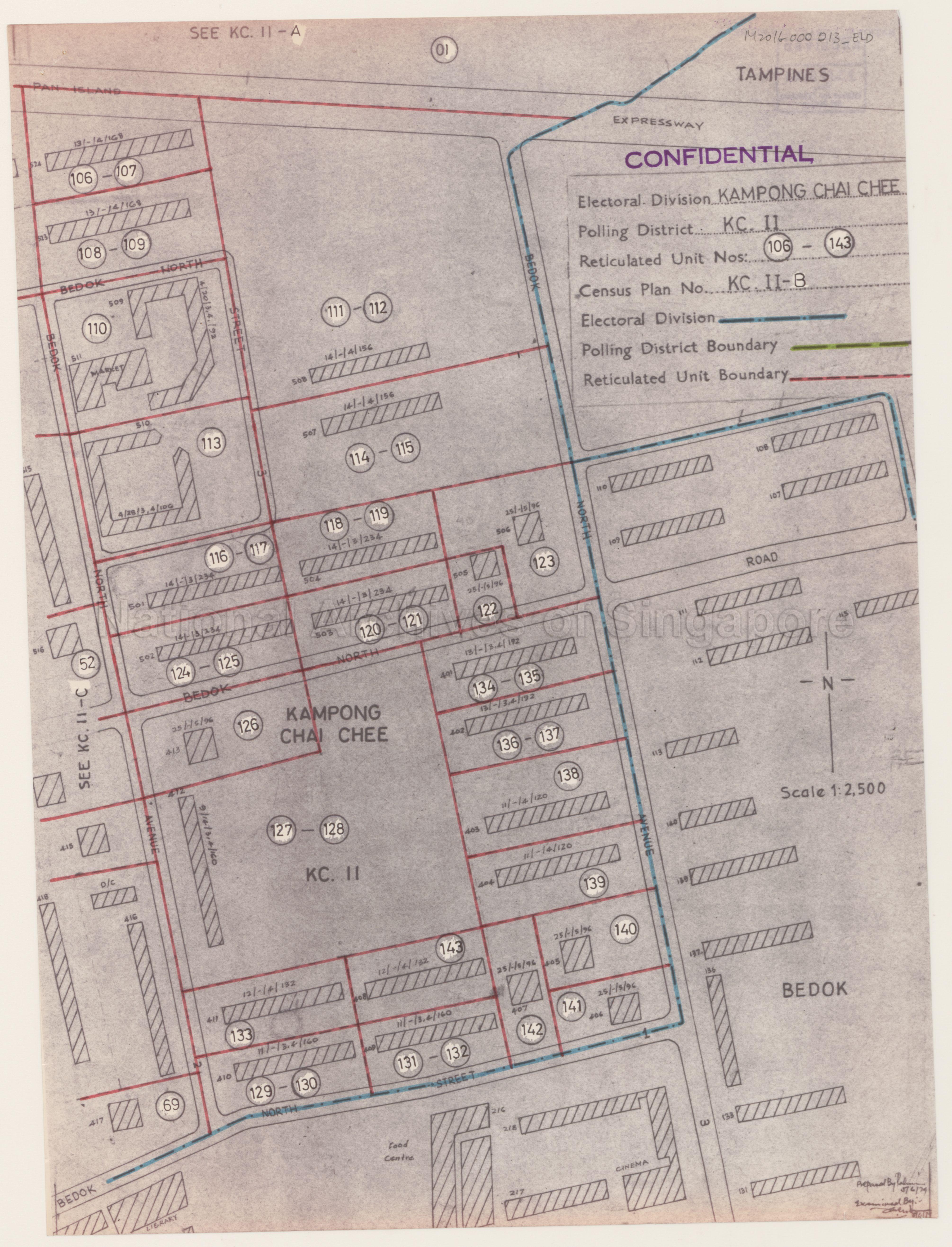 Electoral boundary map - Kampong Chai Chee