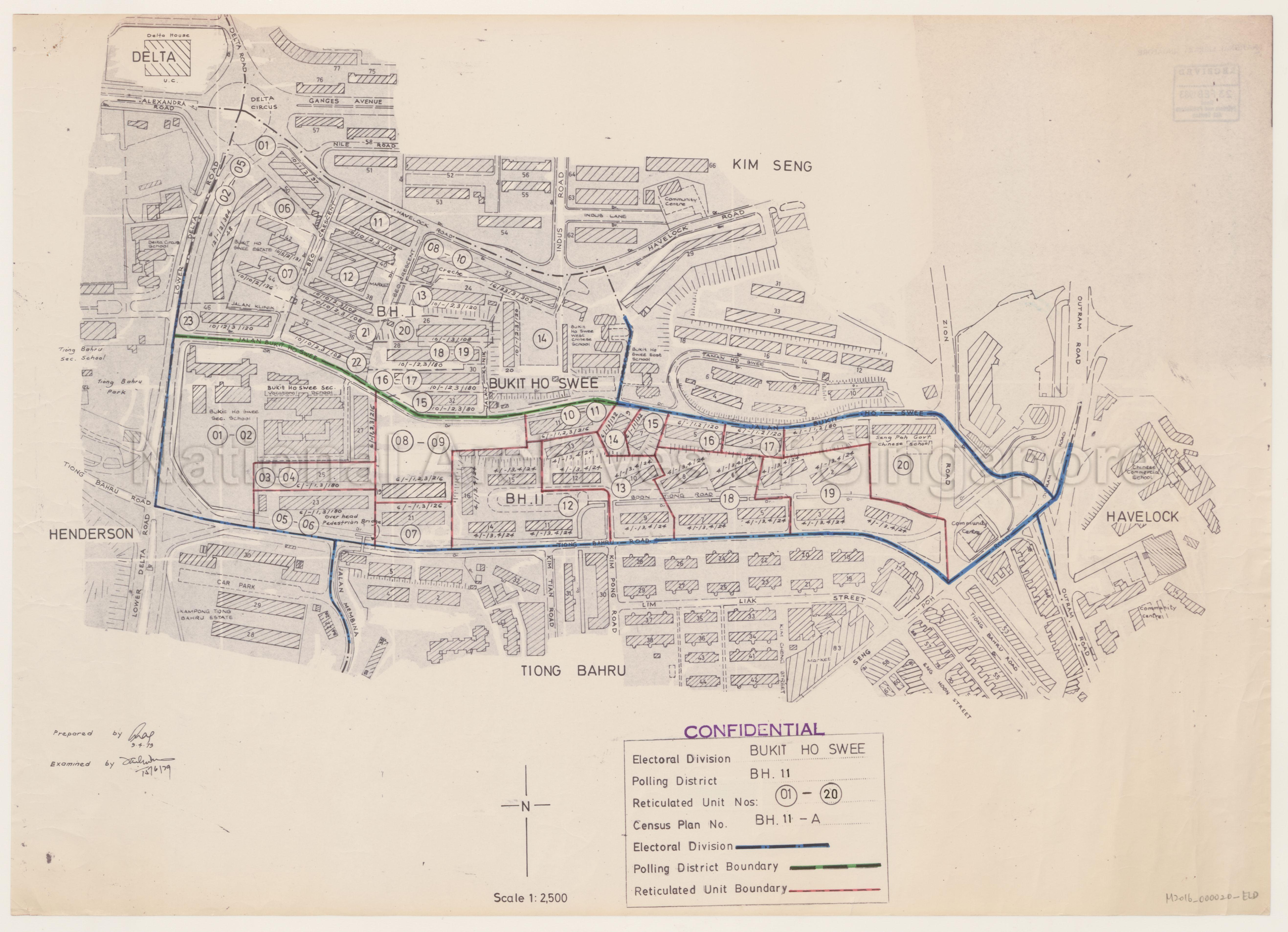 Electoral boundary map - Bukit Ho Swee