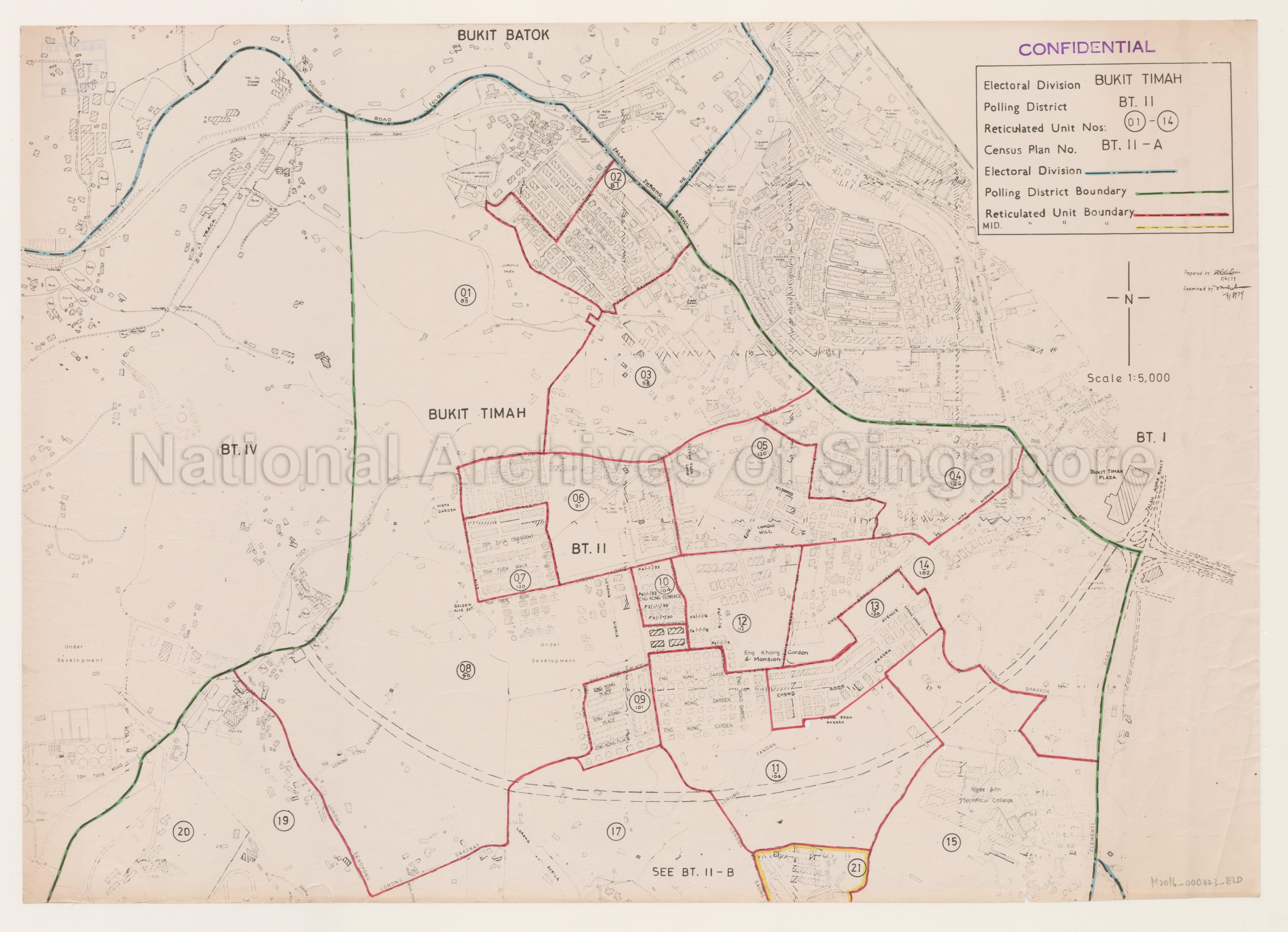Electoral boundary map - Bukit Timah
