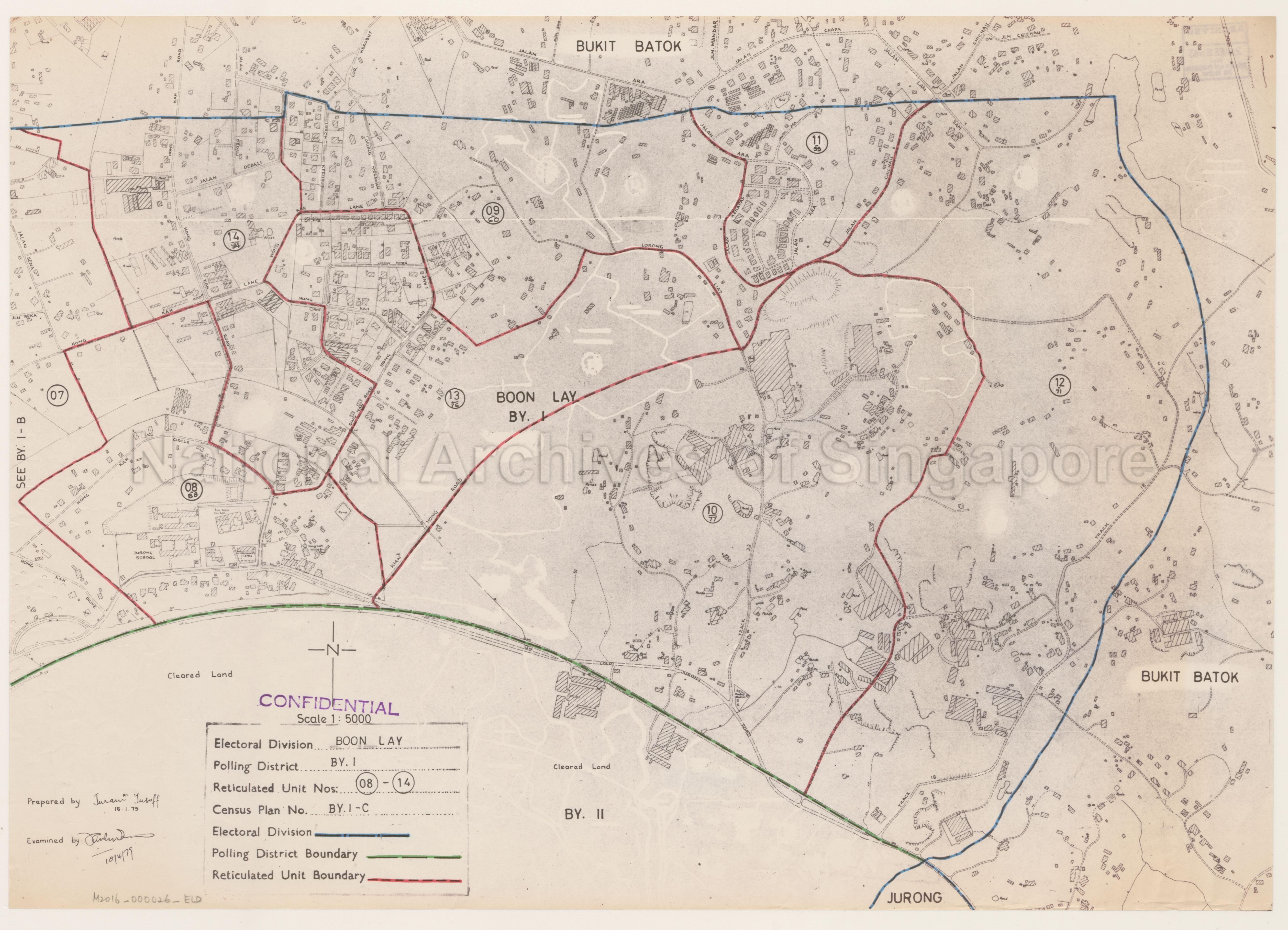 Electoral boundary map - Boon Lay