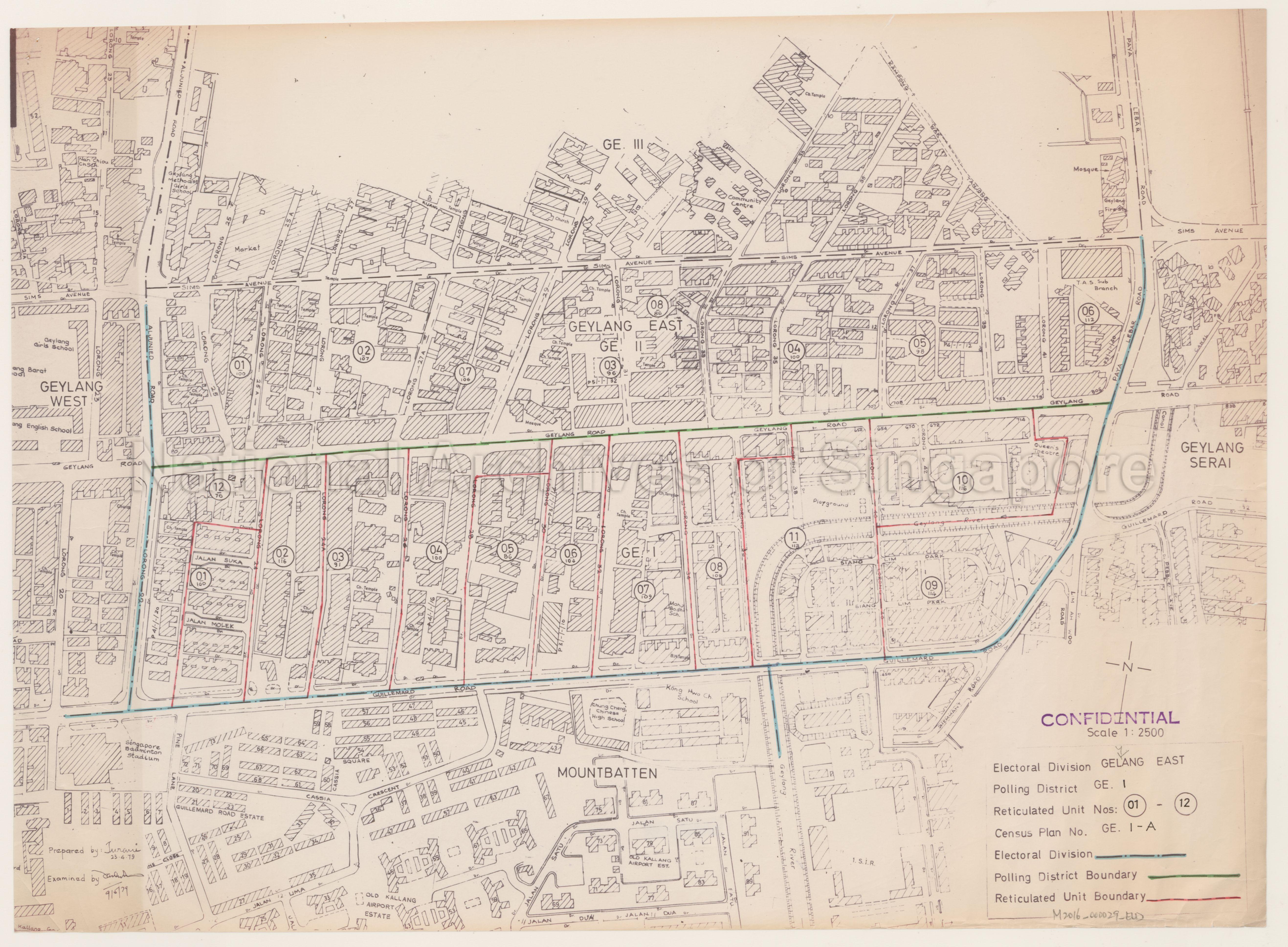 Electoral boundary map - Geylang East