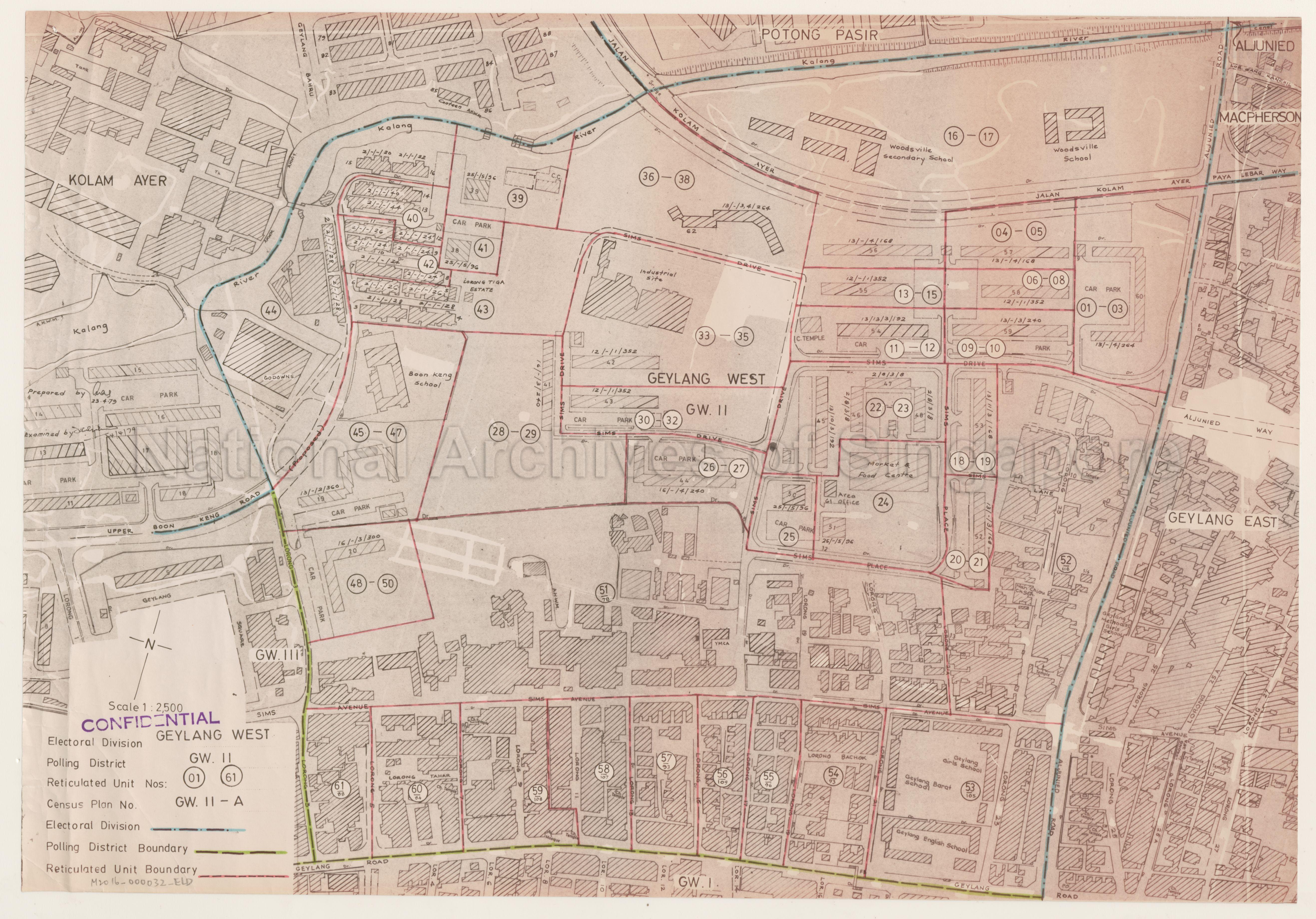 Electoral boundary map - Geylang West