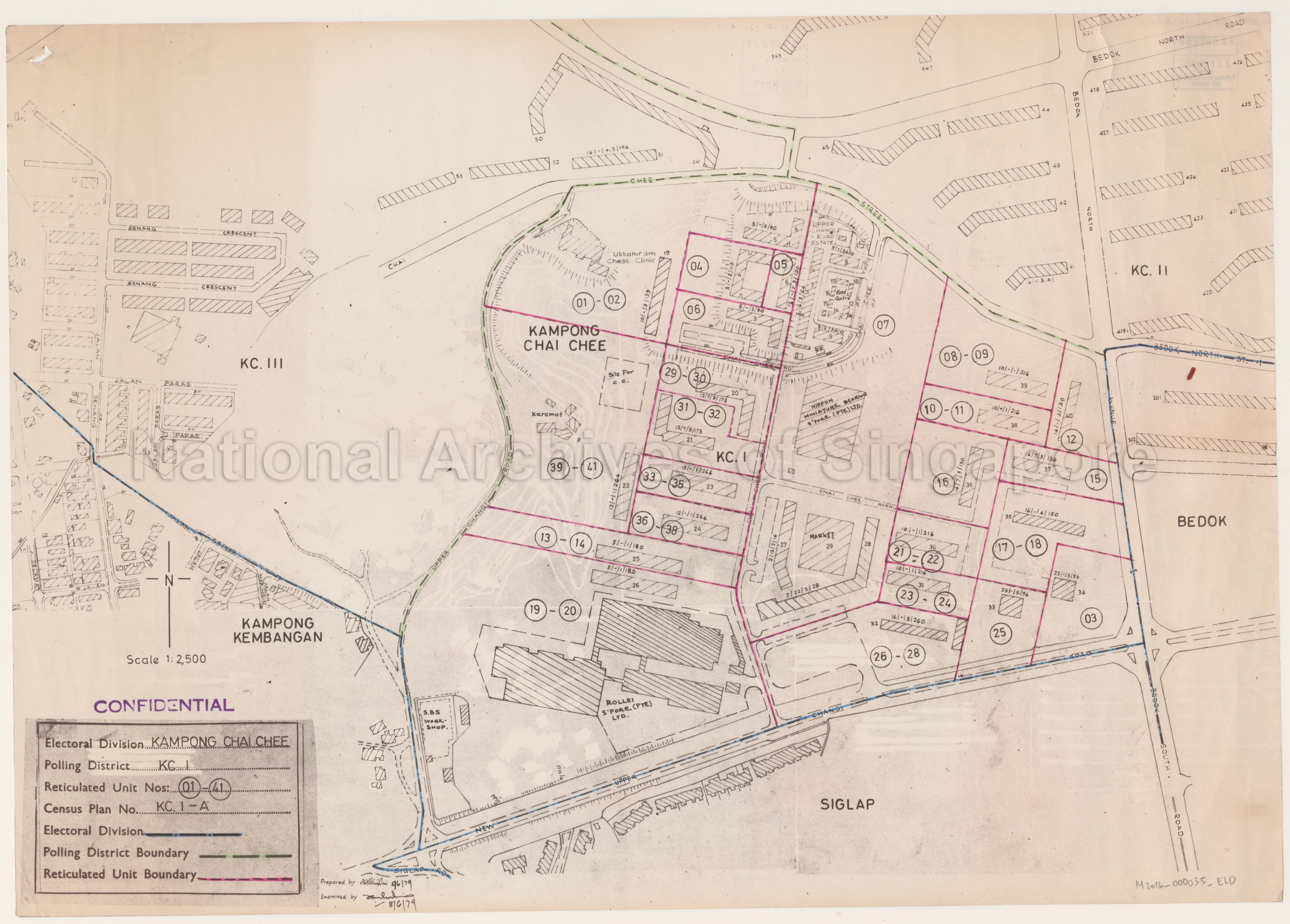Electoral boundary map - Kampong Chai Chee