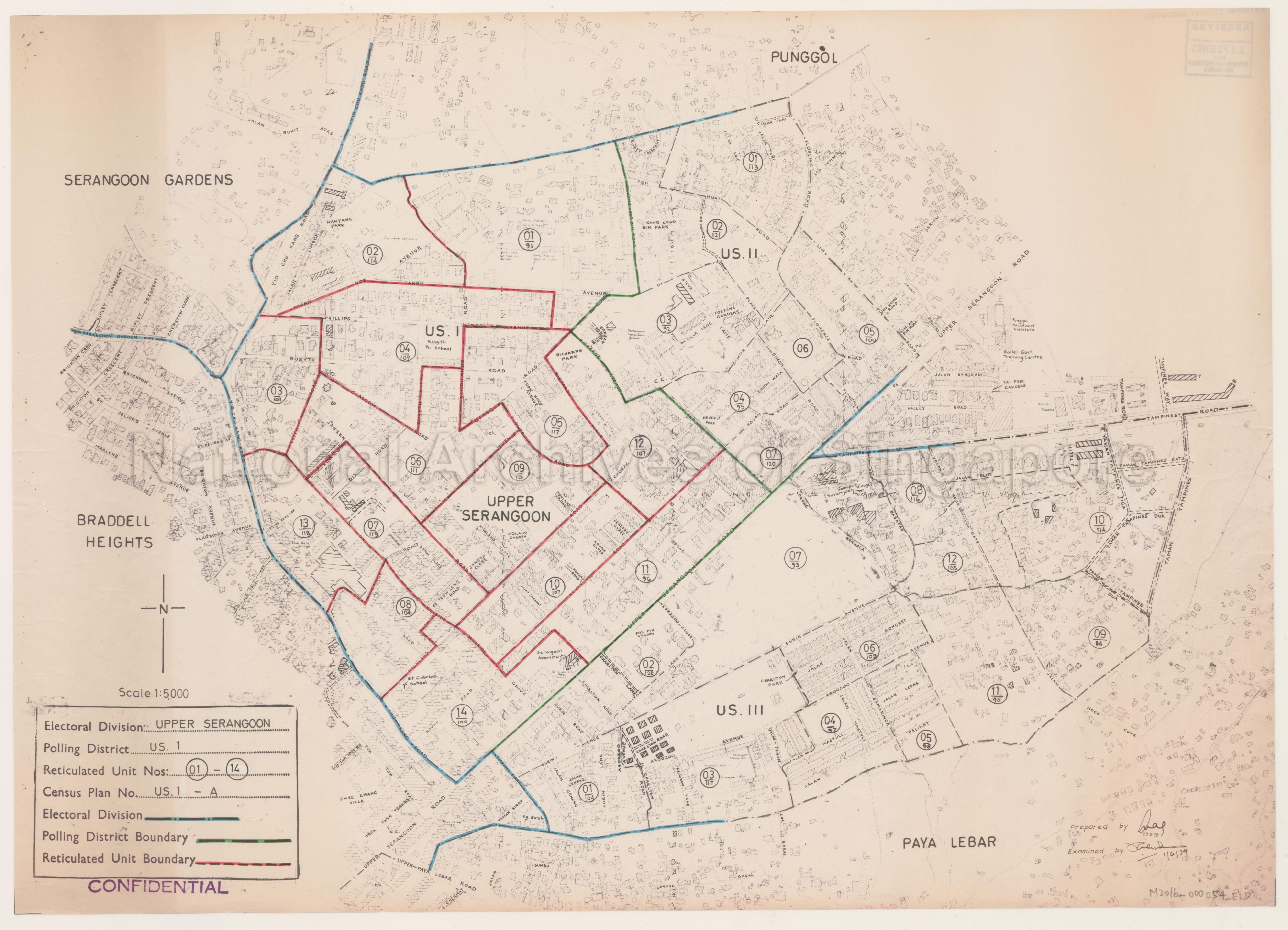 Electoral boundary map - Upper Serangoon